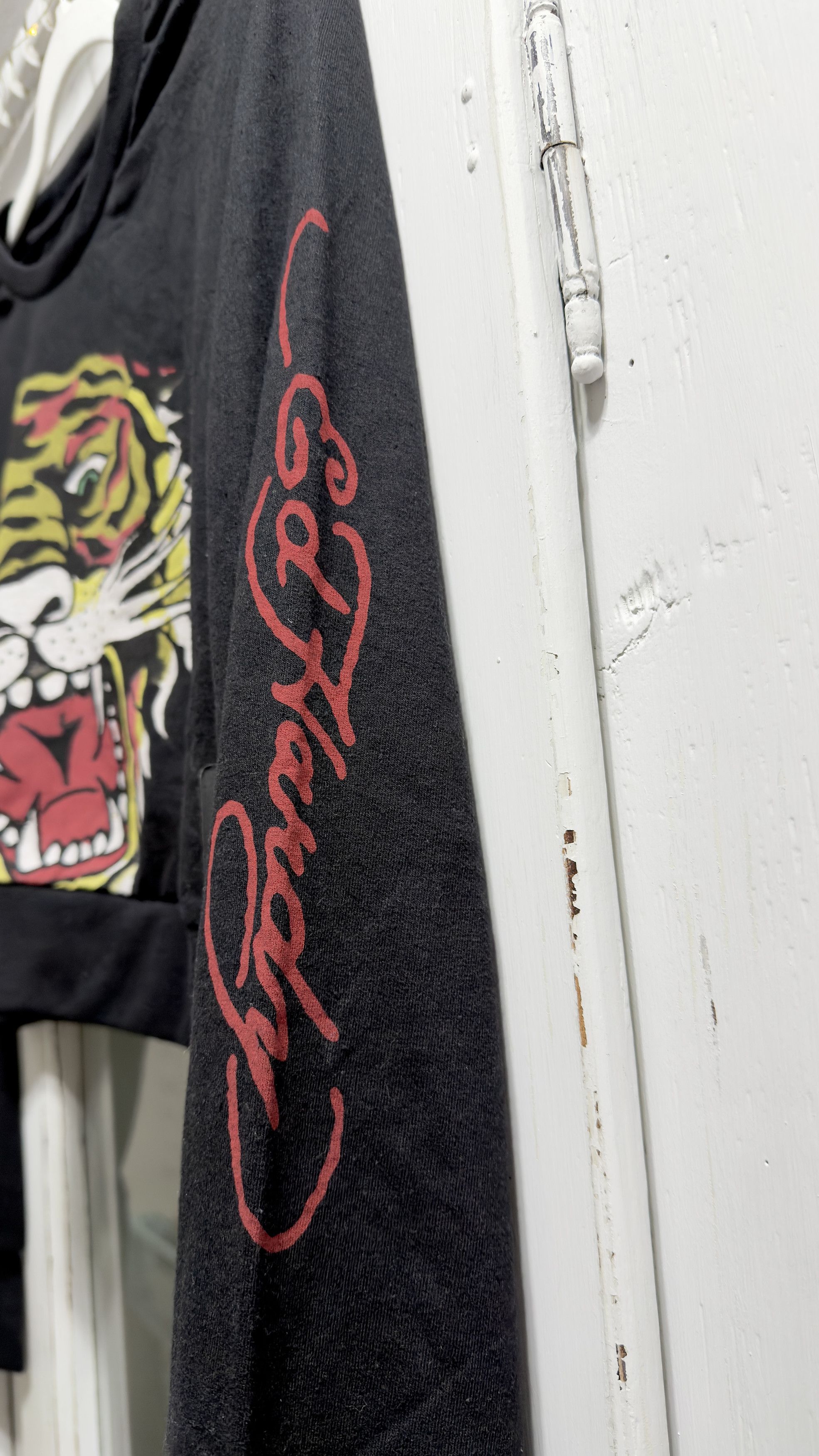 Ed Hardy Ed Hardy Retro Tiger Head Cropped Shrunken Sweatshirt NWT Size L / US 10 / IT 46 - 3 Thumbnail