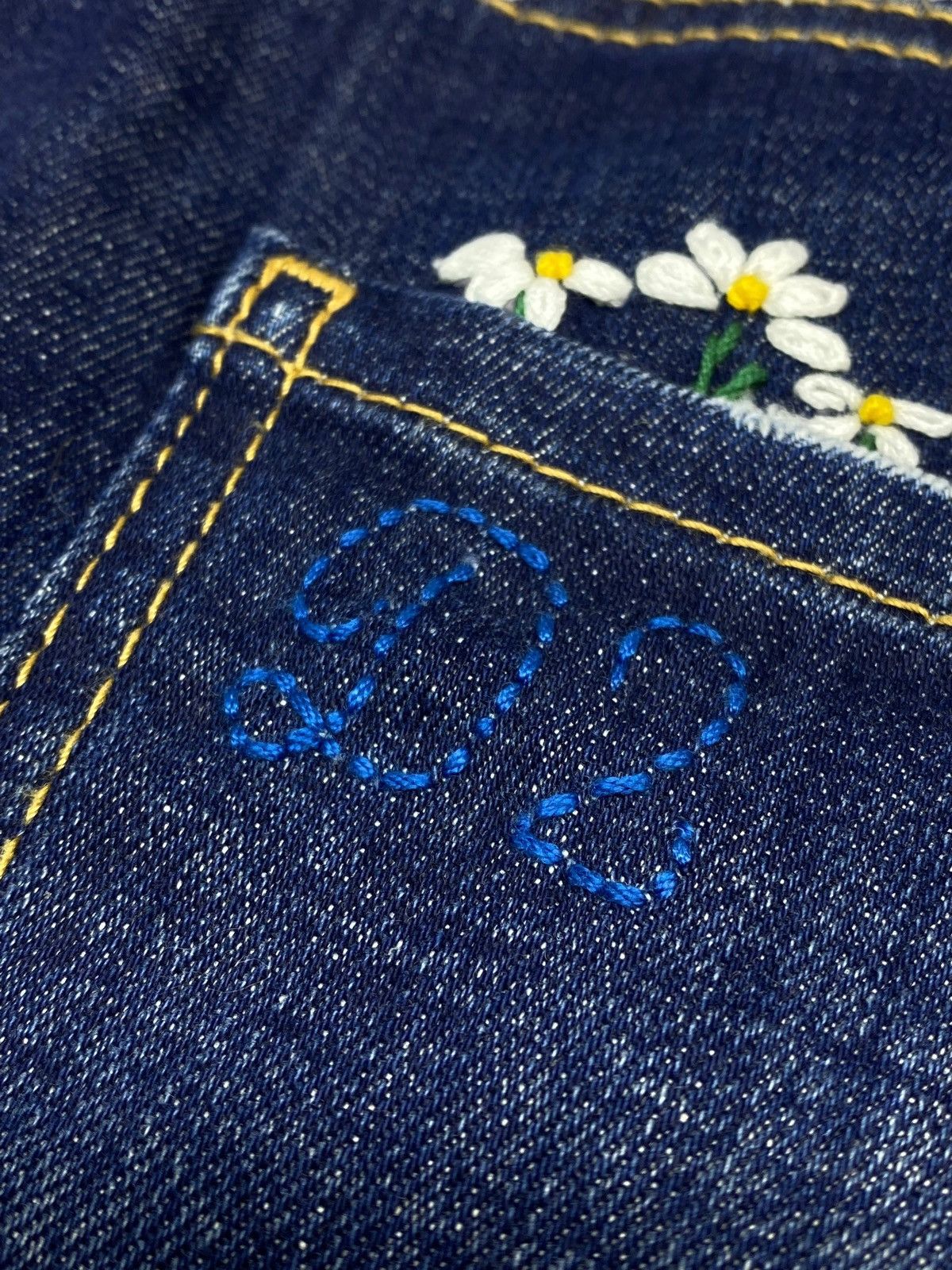 Dsquared2 🔥 DSQUARED2 DAISY EMBROIDERED JEANS Y2K COOL GUY VIBES Size US 34 / EU 50 - 16 Thumbnail