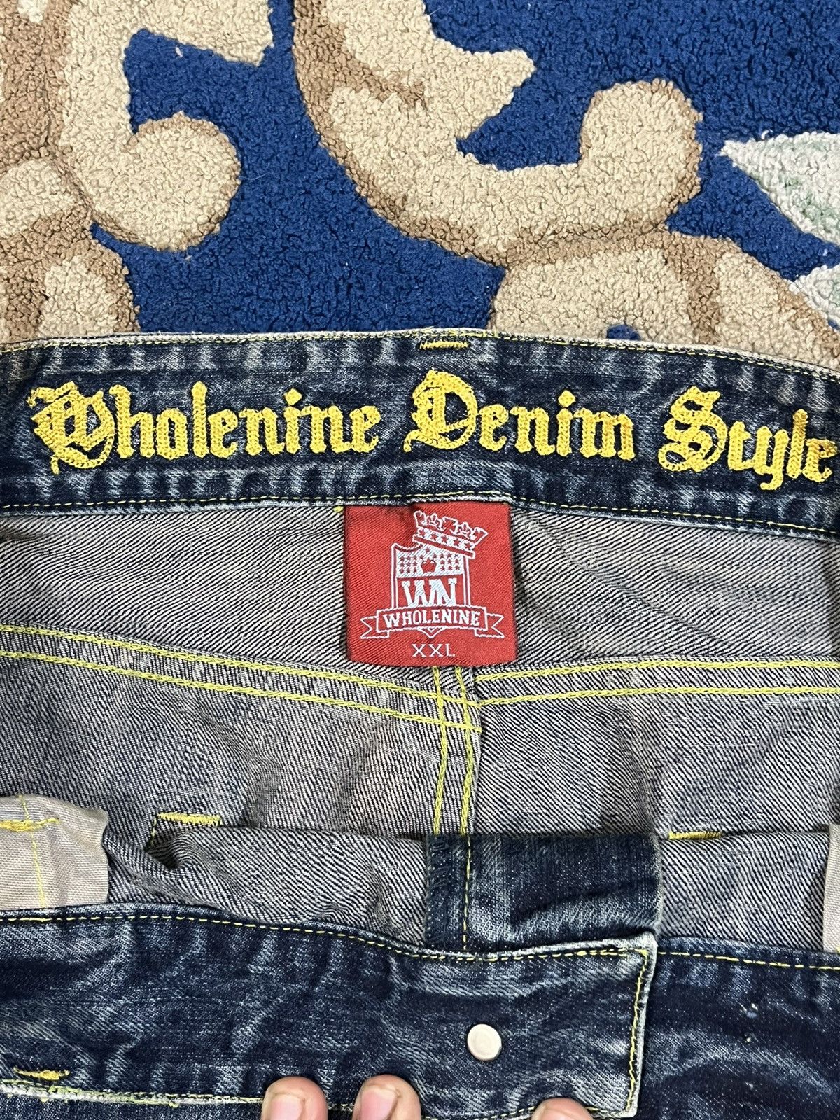 POST ARCHIVE FACTION (PAF) Vintage Wholenine Denim Style Splatter jeans Size US 36 / EU 52 - 9 Thumbnail