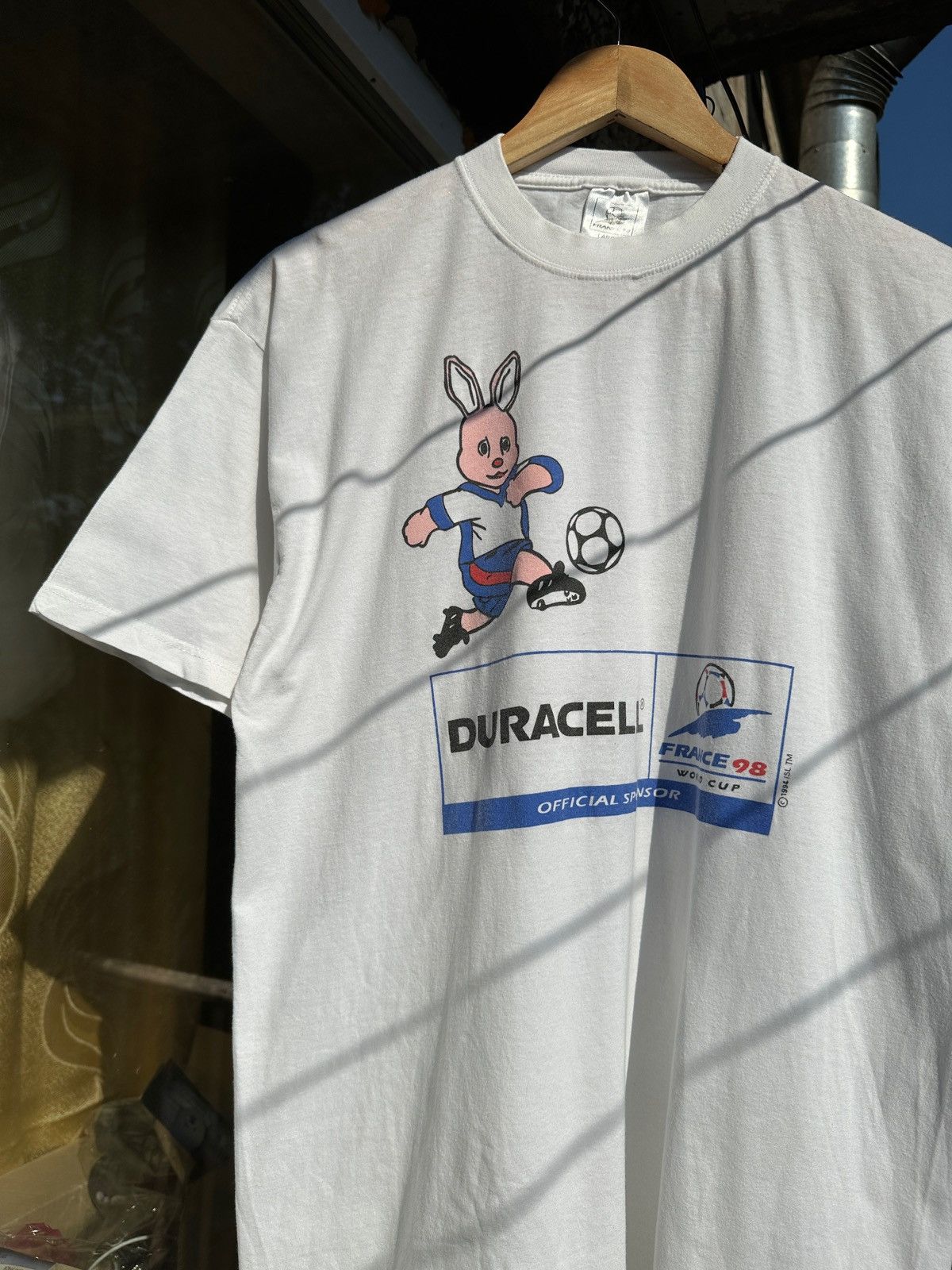 Vintage Vintage France 1998 Duracell World Cup Soccer T-Shirt Size US L / EU 52-54 / 3 - 2 Thumbnail