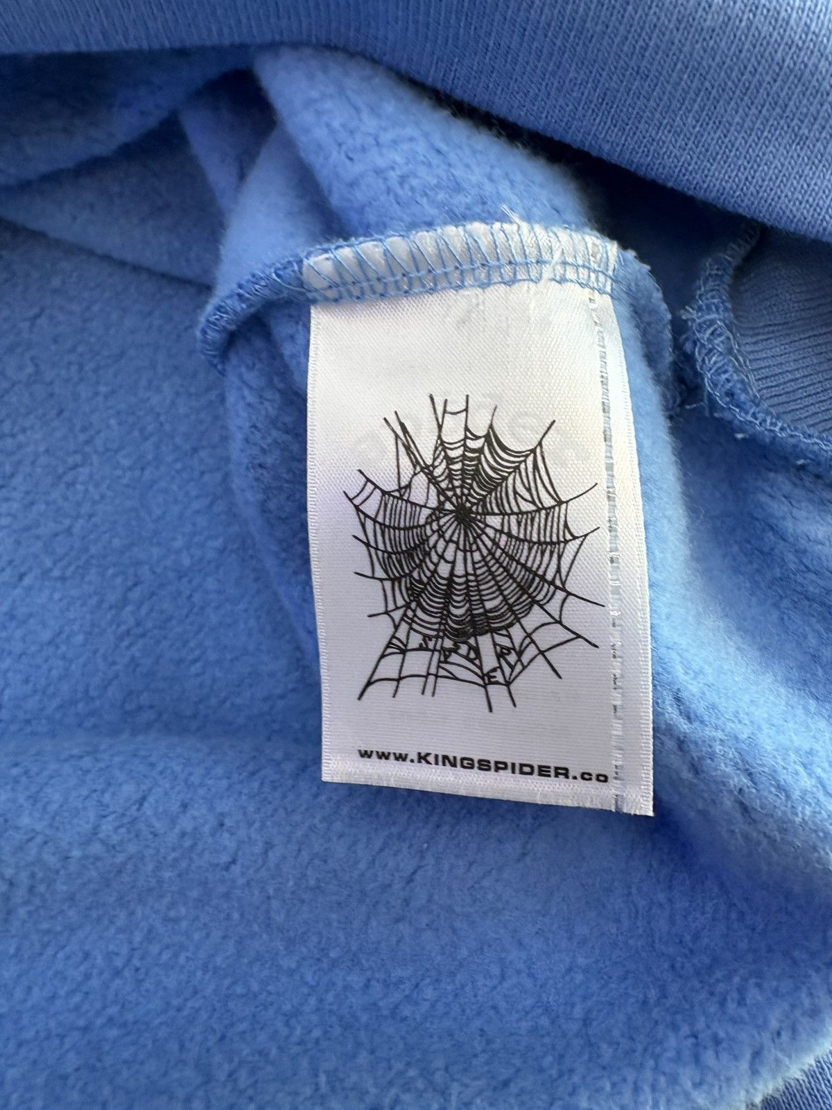 Sp5der Sp5der OG Web V2 Hoodie “Dusty Blue” Size US XL / EU 56 / 4 - 7 Thumbnail