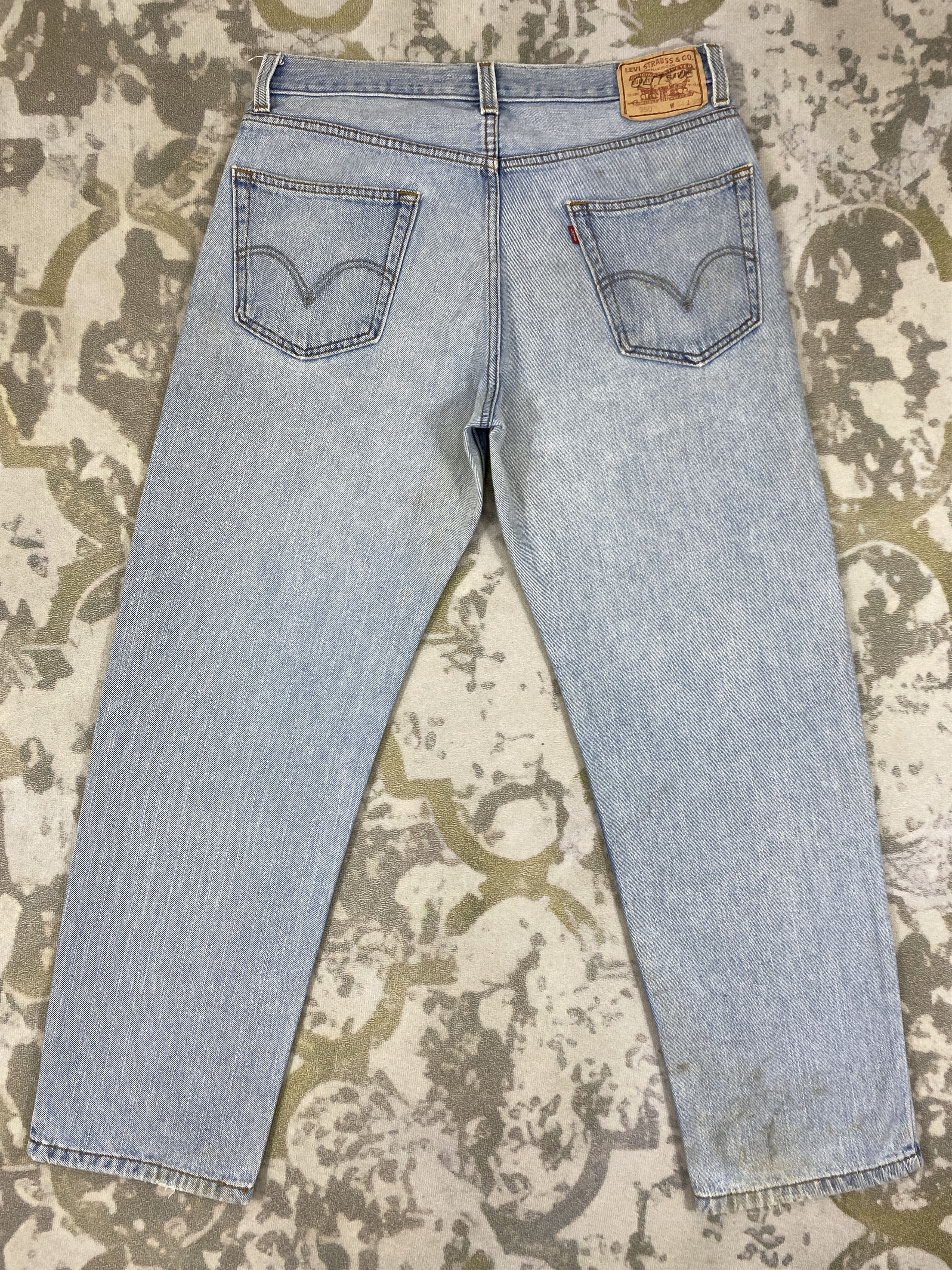 Levi's Light Blue Wash Vintage Levi's 550 34x29.5 Denim -JN1891 Size US 34 / EU 50 - 2 Thumbnail