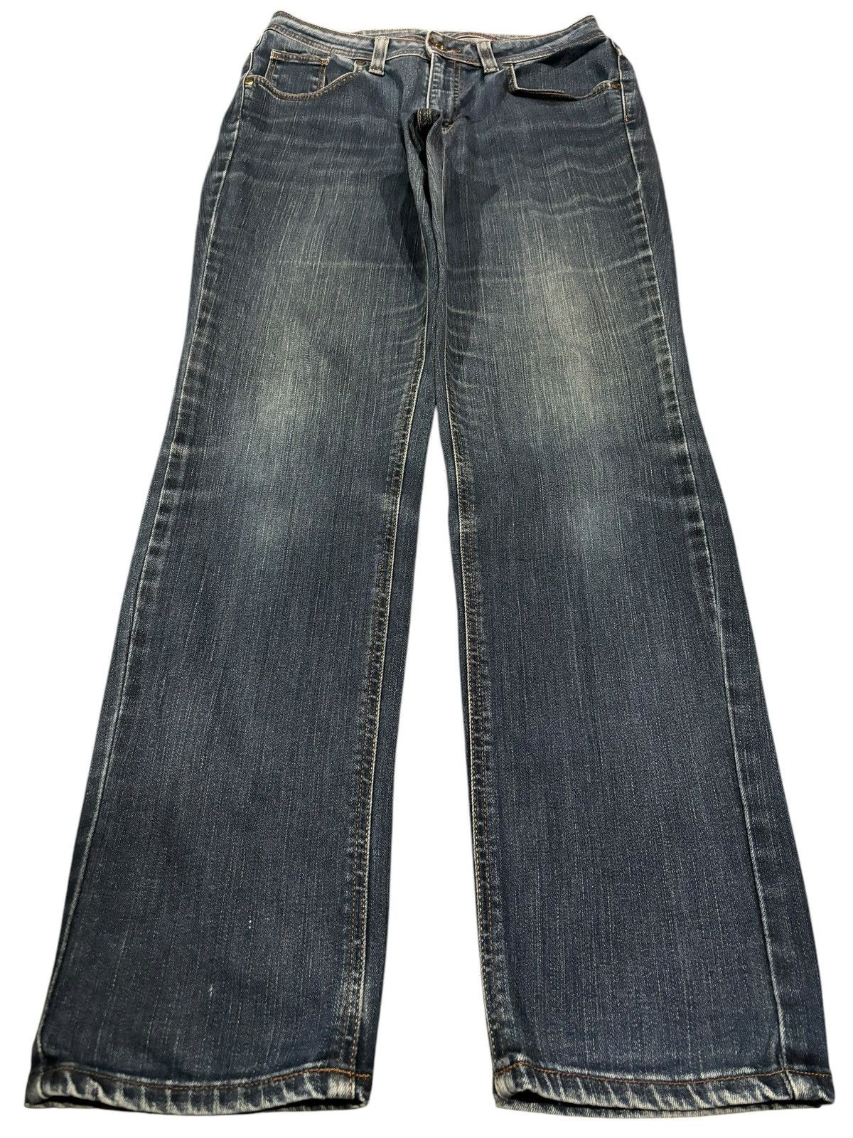 Edwin × Japanese Brand Vintage Y2k Edwin 406 Made In Japan Faded Straight Cut Jeans Size US 31 - 1 Thumbnail