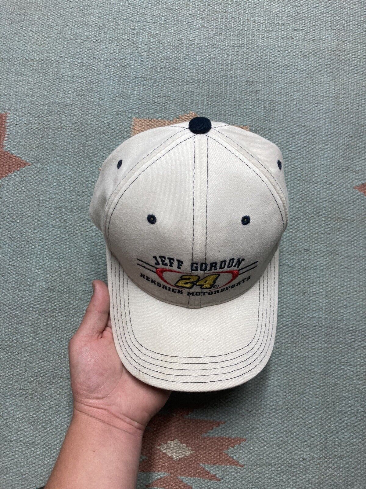 Chase Authentics × NASCAR × Vintage Strapback hat jeff Gordon nascar 24 chase authentics racing Size ONE SIZE - 3 Thumbnail