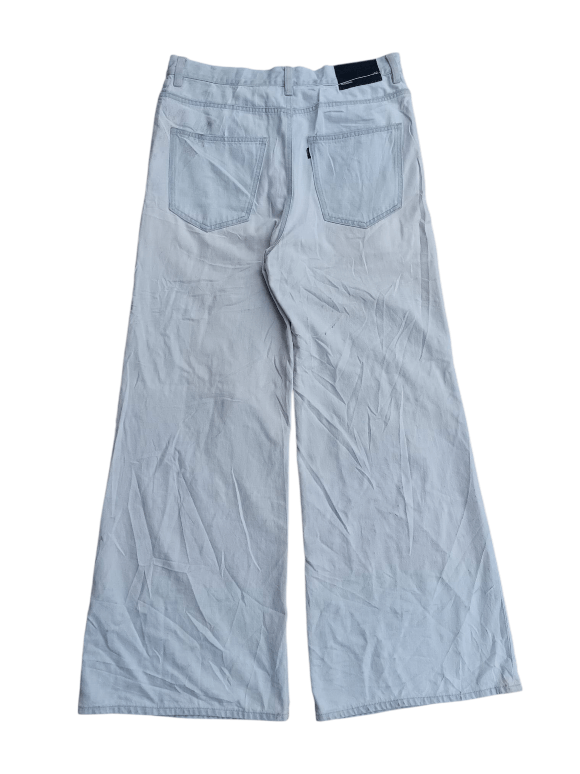 Lad Musician 🤝NEED GONE🤝Splatter distressed baggy light blue jeans Size US 32 / EU 48 - 12 Thumbnail