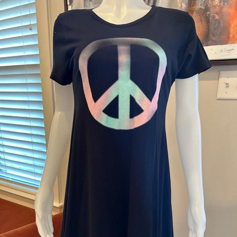 Wildfox Wildfox Stel Peace Babydoll T-shirt Dress Size M / US 6-8 / IT 42-44 - 6 Thumbnail