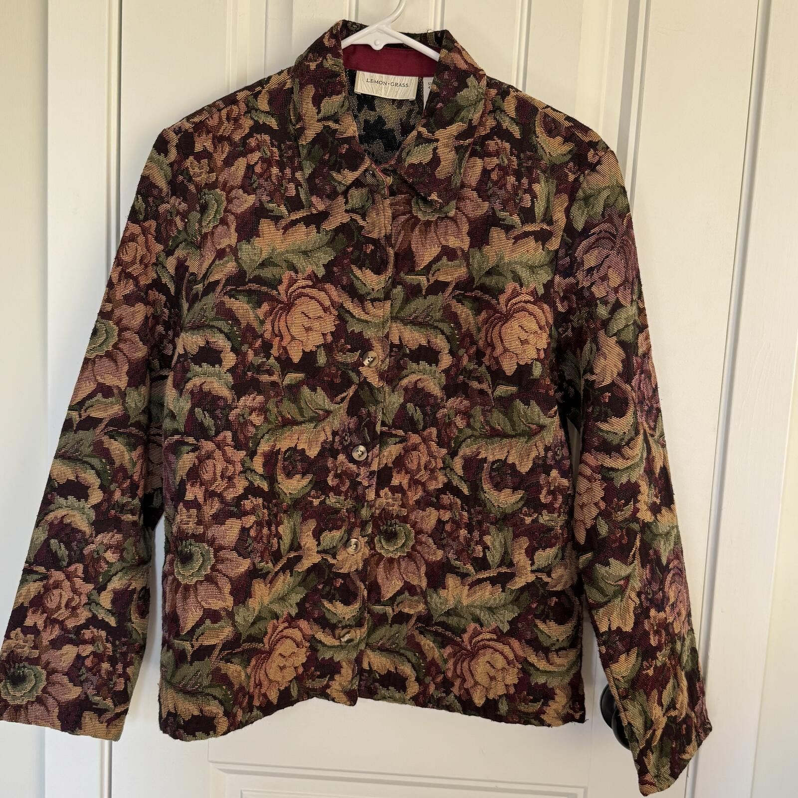 Other VTG Lemon Grass Tapestry Floral Blazer Size S Size S / US 4 / IT 40 - 1 Thumbnail