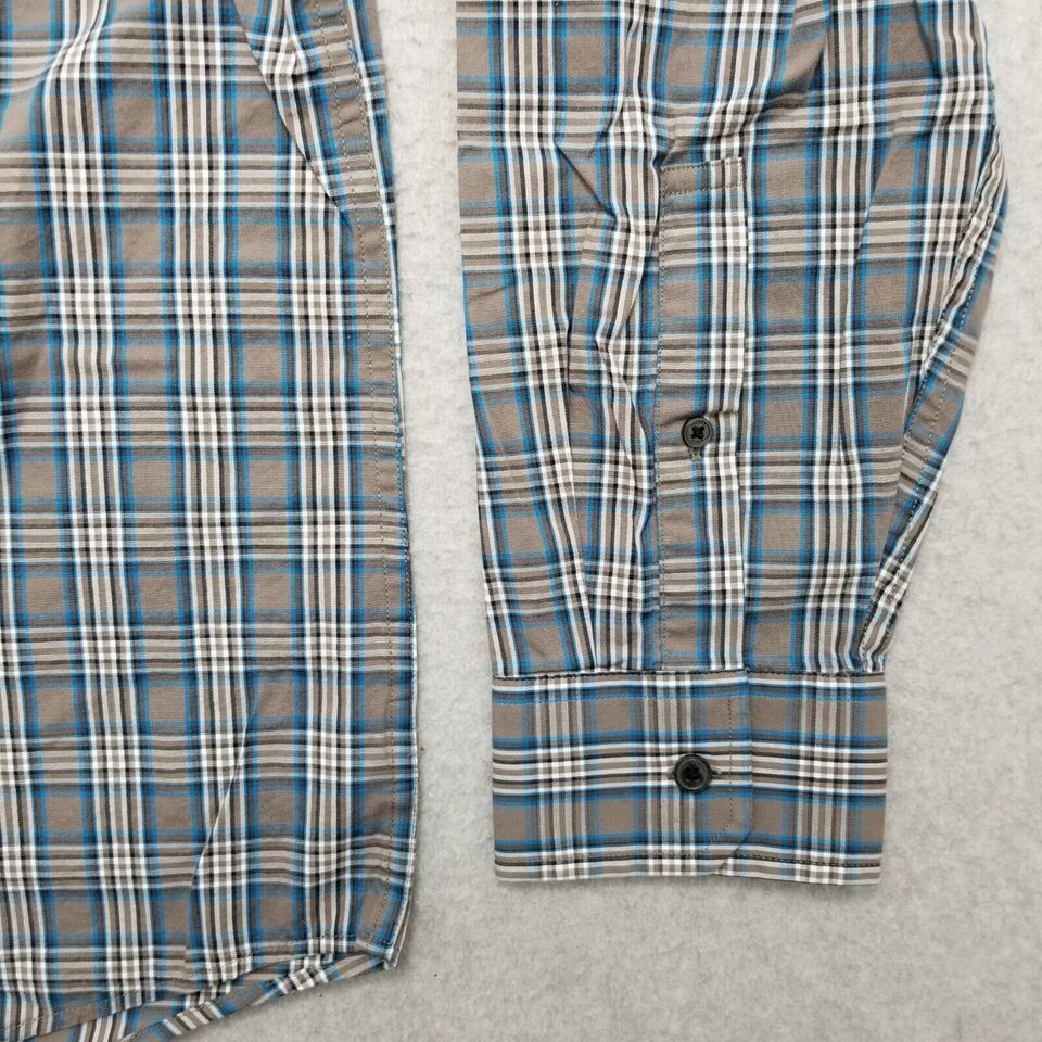 Michael Kors Michael Kors Shirt Men Large Plaid Button Up Long Sleeve Size US L / EU 52-54 / 3 - 3 Thumbnail