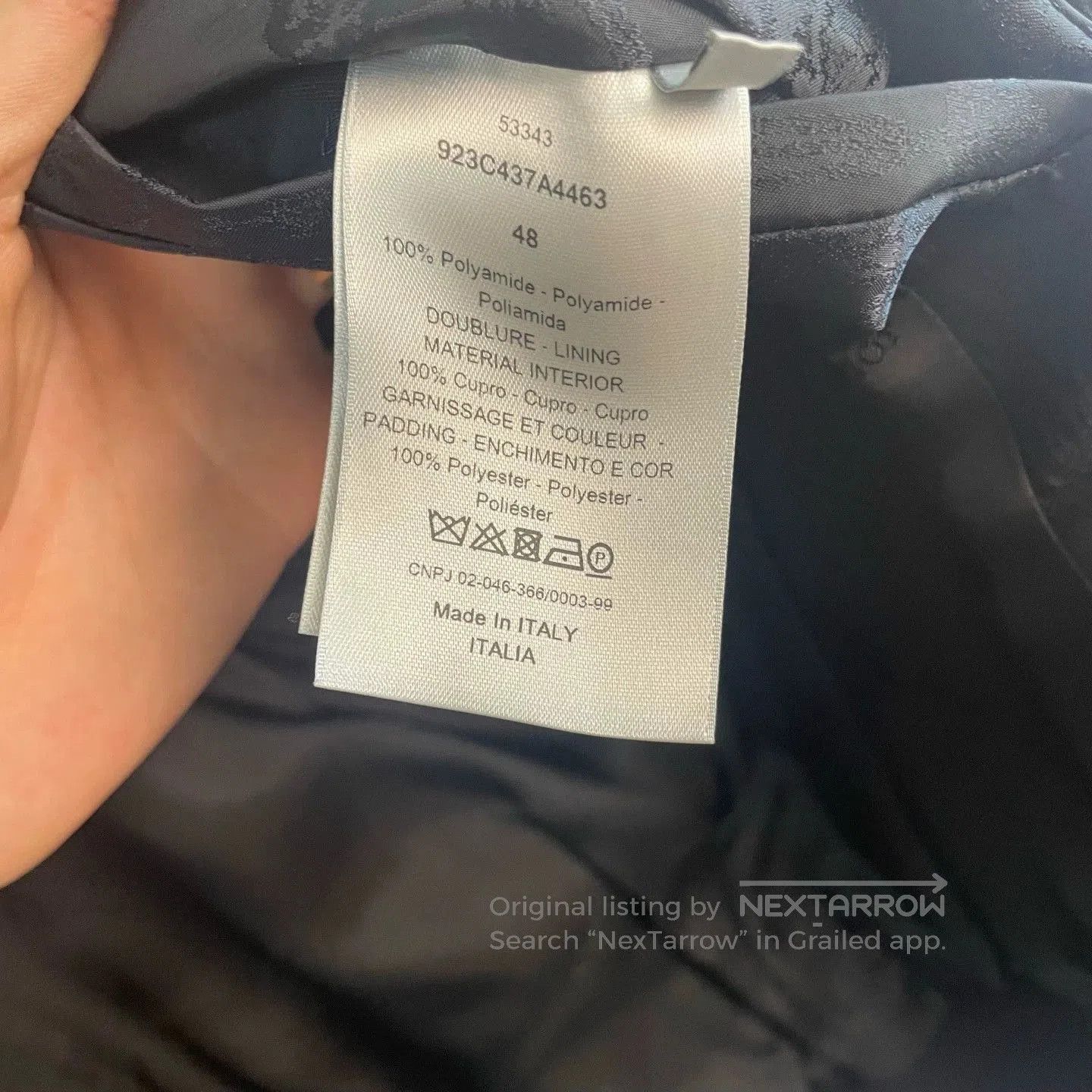 Dior Dior Floral Patterned Jacket in Navy Blue. Size US L / EU 52-54 / 3 - 4 Thumbnail
