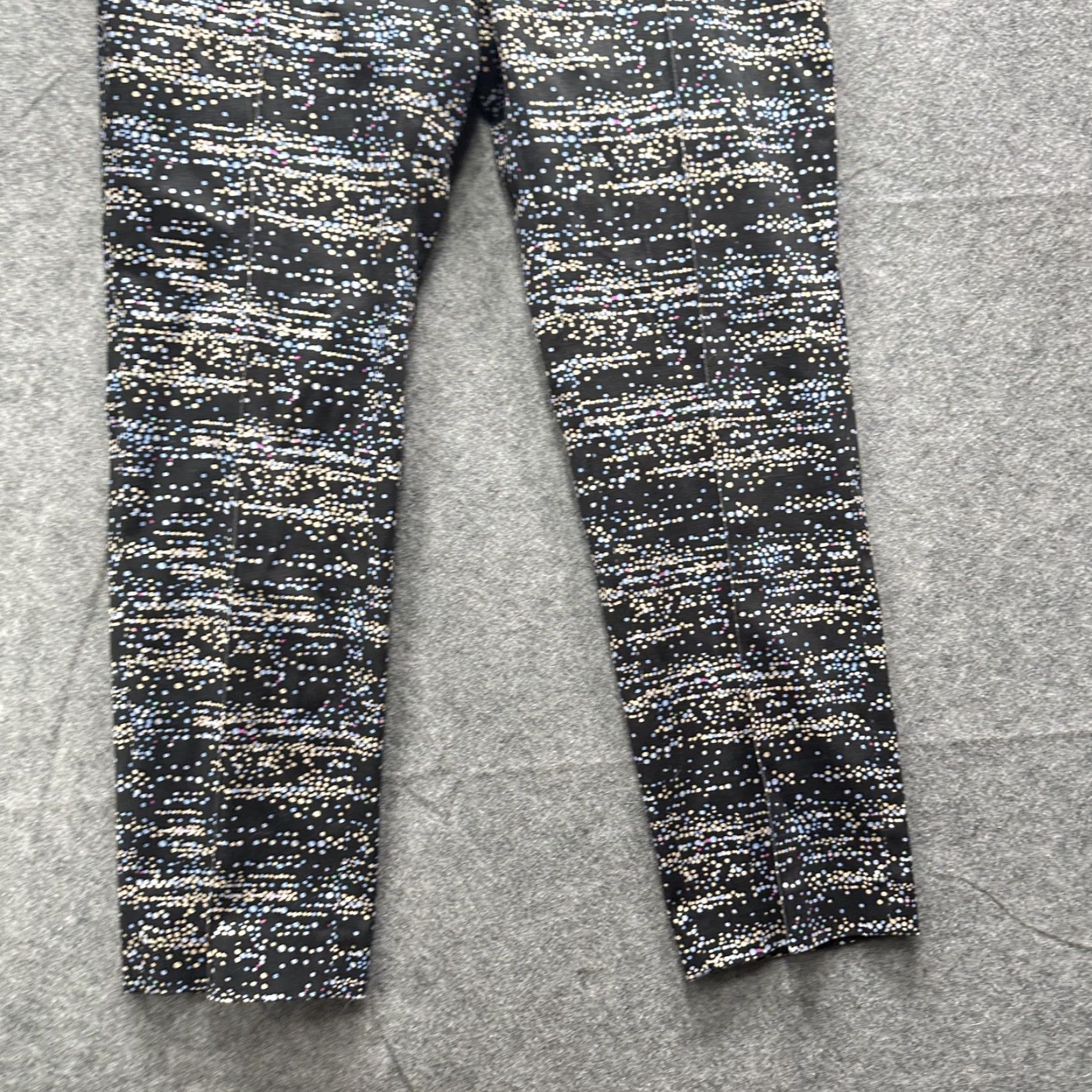 Vintage Akris punto Pants Womens 6 Black Polka Dot Ankle Straight Leg Stretch Trousers Size 28" / US 6 / IT 42 - 6 Thumbnail