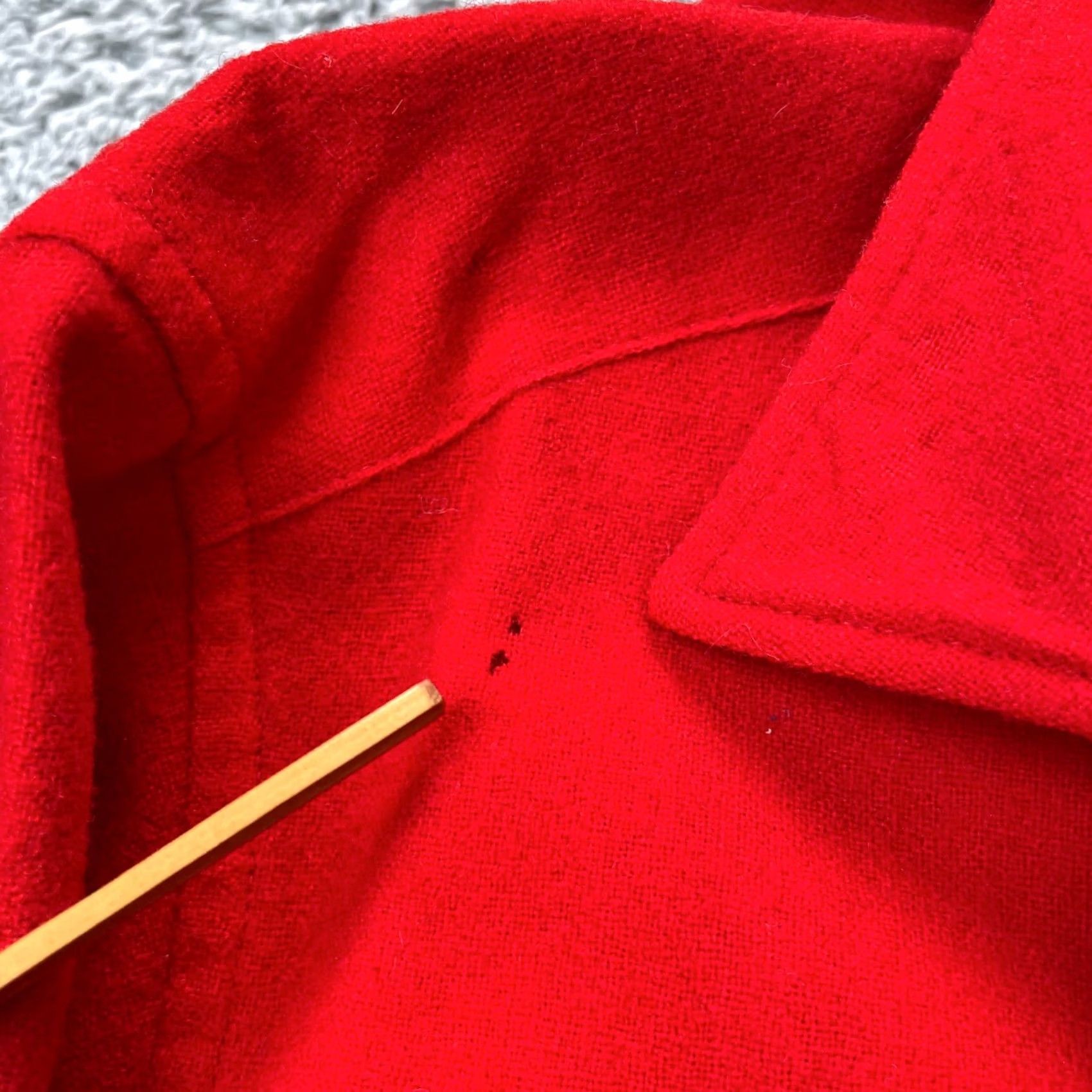 Pendleton VINTAGE Pendleton Shirt Mens Medium Red Wool Flannel Long Sleeve Button-Up 70s 80s Board Shirt Mens, Regular Fit, 42 in Chest, USA, Western, Pockets Size US M / EU 48-50 / 2 - 4 Thumbnail