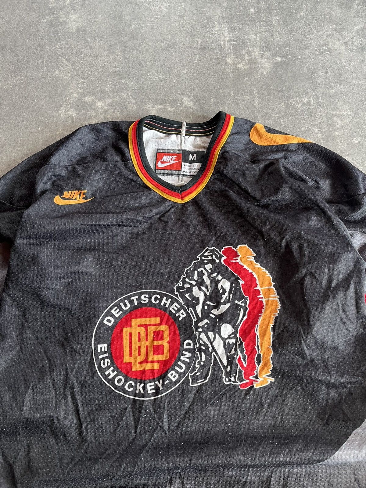 Nike Vintage Germany Deutschland 1996 Away Nike Hockey Jersey M Size US M / EU 48-50 / 2 - 6 Thumbnail