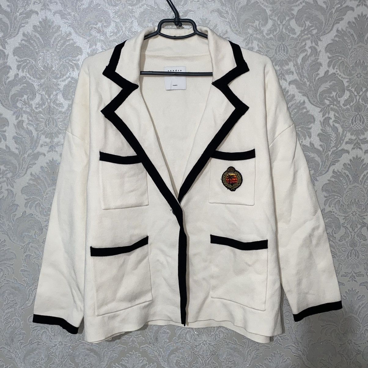 Sandro Sandro Tailored Jacket Style Cardigan Oversized Fit RRP:550€ Size M / US 6-8 / IT 42-44 - 2 Thumbnail