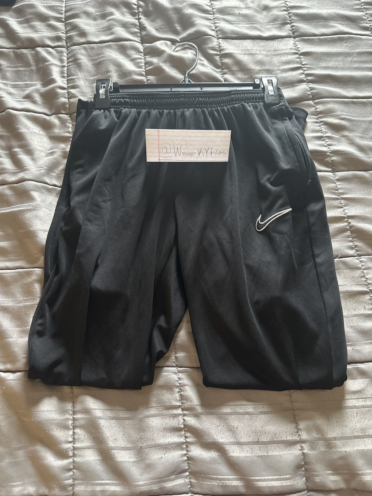 Nike Nike Soccer Pants (Black, w Tapered Fit) Size US 32 / EU 48 - 3 Thumbnail