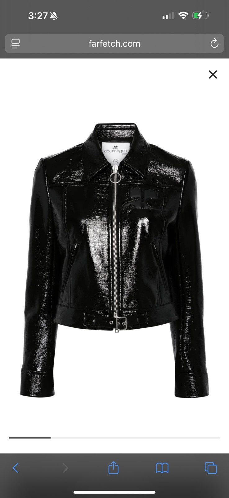 Courreges Courreges Zipped Vinyl Jacket Size M / US 6-8 / IT 42-44 - 1 Thumbnail