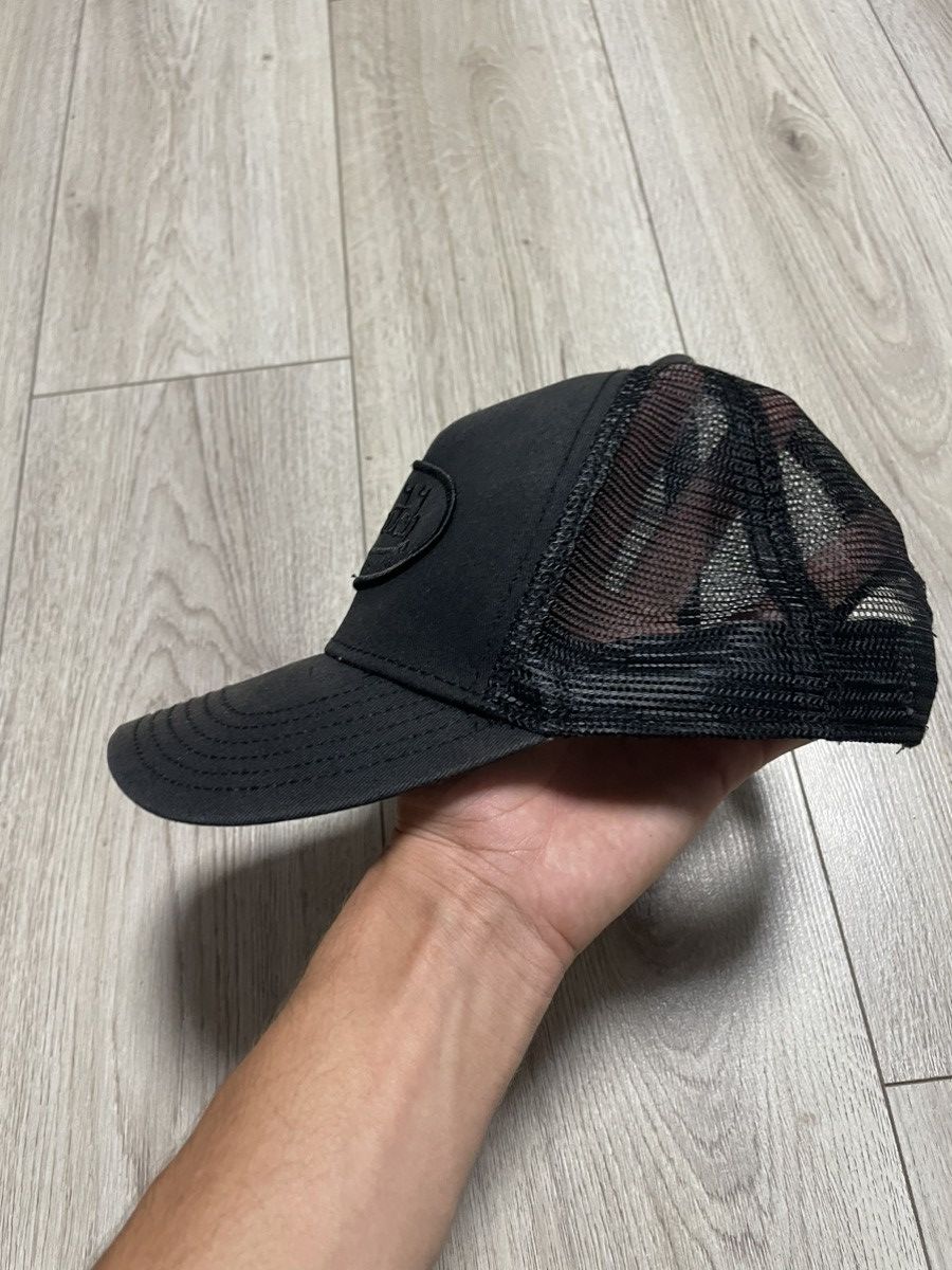 Von Dutch Sun Faded Von Dutch Logo Mesh Track Cap Hat Streetwear Black Size ONE SIZE - 2 Thumbnail