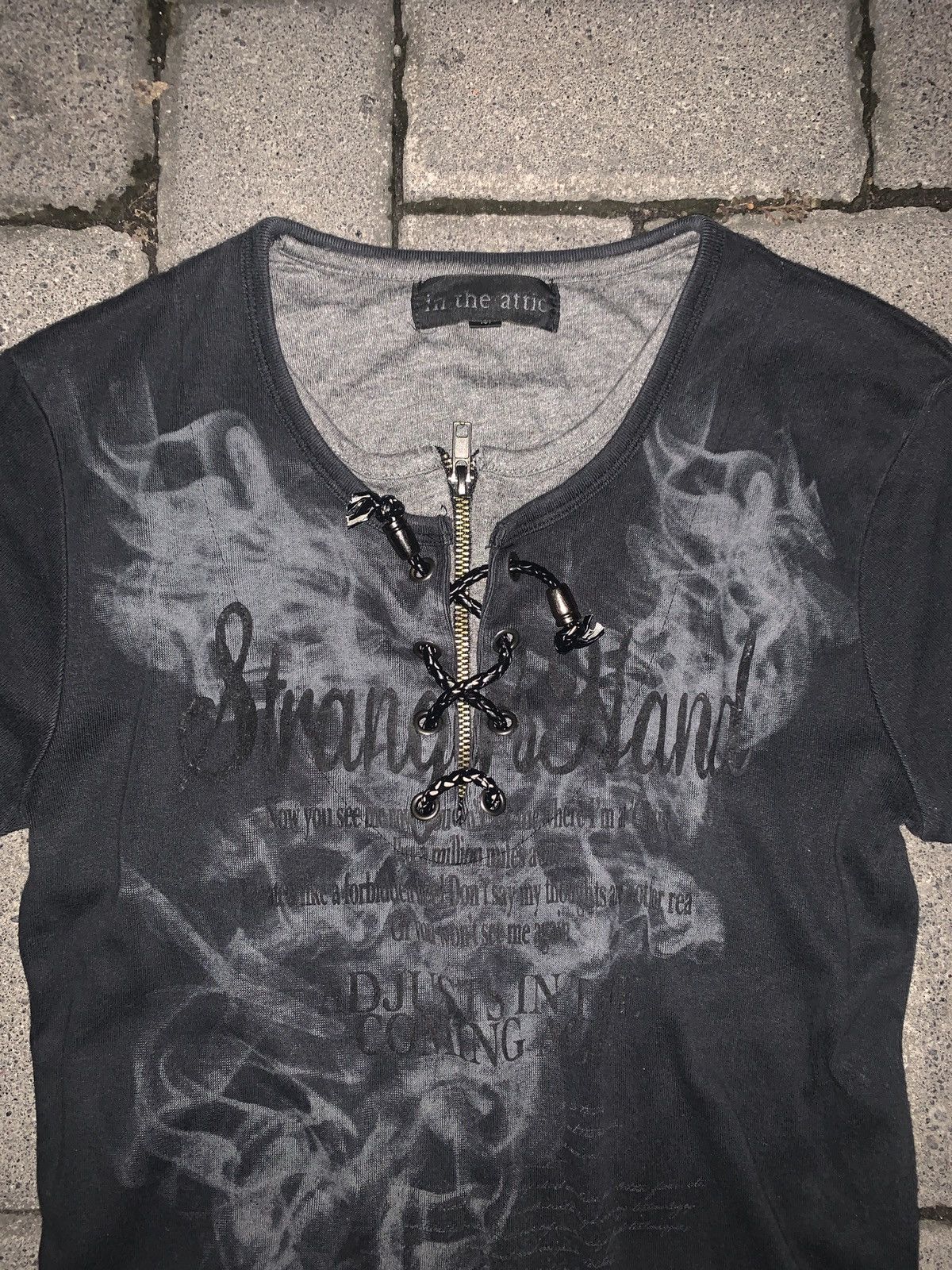 In The Attic 🔥SOLD🔥Smoke Graphic In The Attic DoubleLayer Shirt LBG PUNK Size S / US 4 / IT 40 - 2 Thumbnail