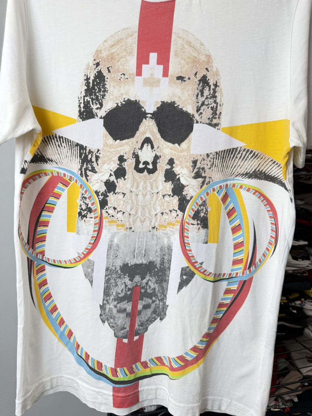 Marcelo Burlon Vintage Marcelo Burlon Scull Abstract Print T Shirt Size US M / EU 48-50 / 2 - 7 Thumbnail