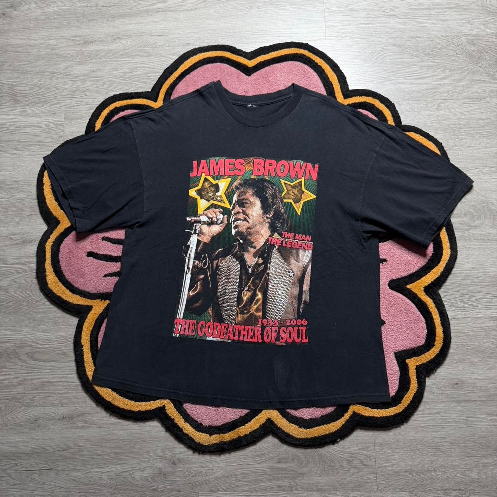 Vintage Vintage Y2K James Brown Double Sided Logo Rap T-shirt Size US XL / EU 56 / 4 - 1 Thumbnail