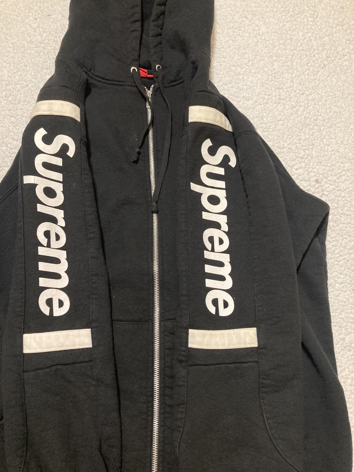 Supreme hooded cheap track zip up