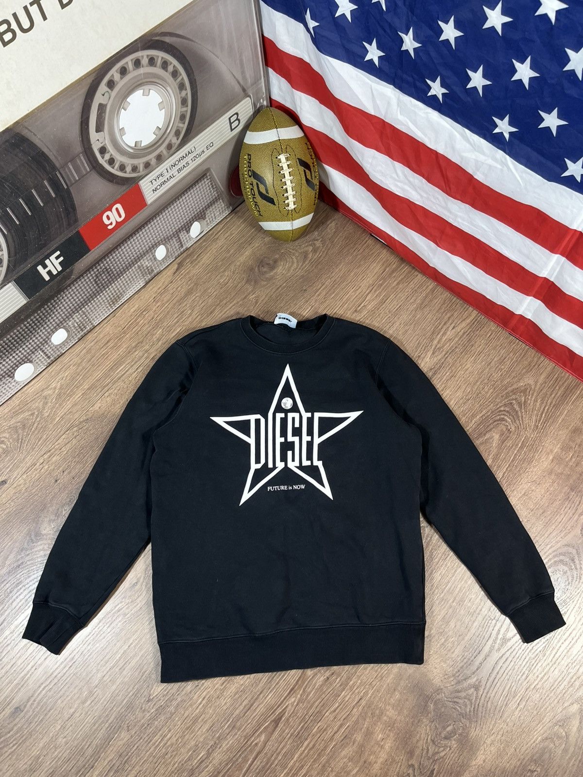Diesel Diesel Big Logo Sweatshirt Black For Men Size US L / EU 52-54 / 3 - 1 Thumbnail