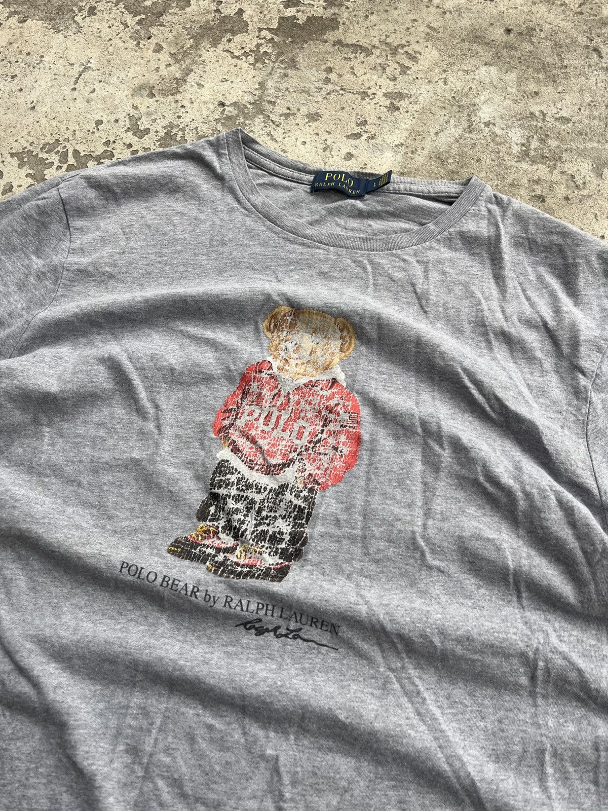 Polo Ralph Lauren × RRL Ralph Lauren × Ralph Lauren Polo Bear by Ralph Lauren Vintage Big Logo T-Shirt Tee Y2K Size US L / EU 52-54 / 3 - 2 Thumbnail