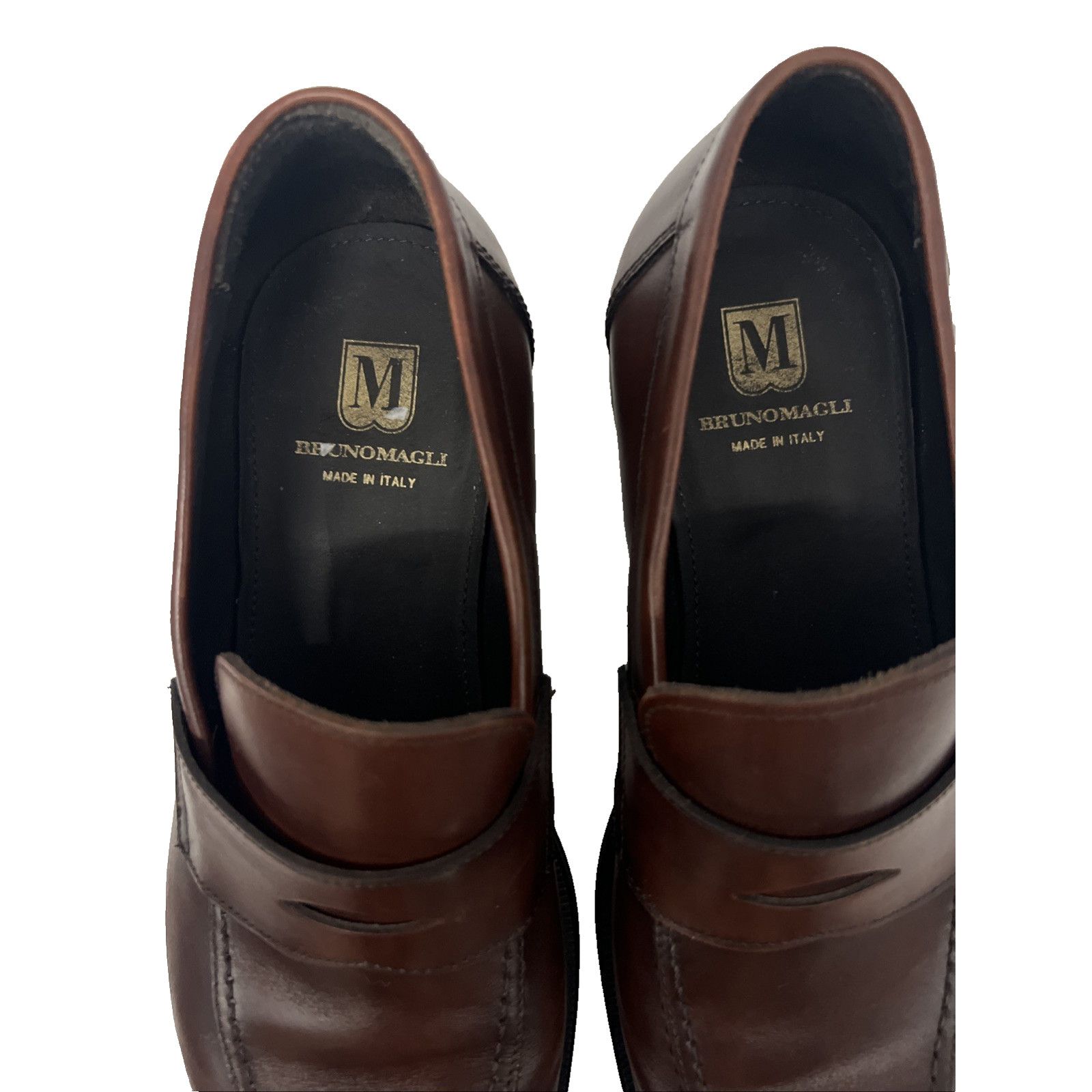 Bruno Magli Bruno Magli Hudson Penny Loafers Shoes US 10M Brown Leather Size US 10 / EU 43 - 9 Thumbnail