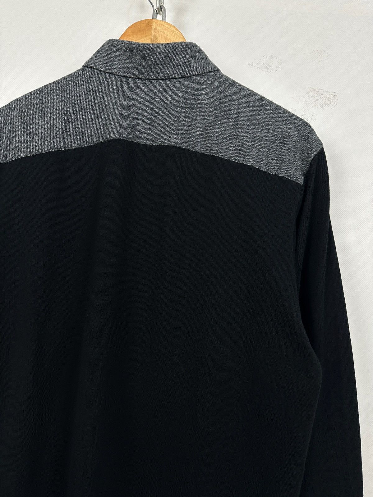 Issey Miyake Issey Miyake Men Black/Gray Long Sleeve Button Up Shirt Size US XL / EU 56 / 4 - 15 Thumbnail
