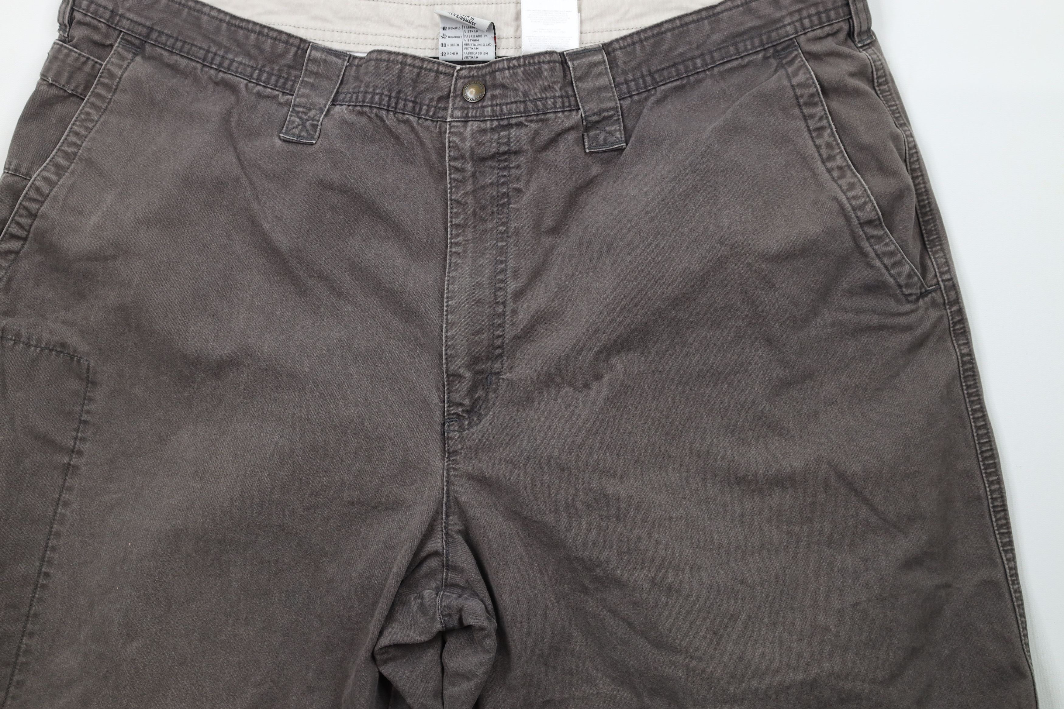 Columbia × Vintage Vintage Columbia Out Above Knee Dungaree Shorts Gray Cotton Size US 32 / EU 48 - 3 Thumbnail