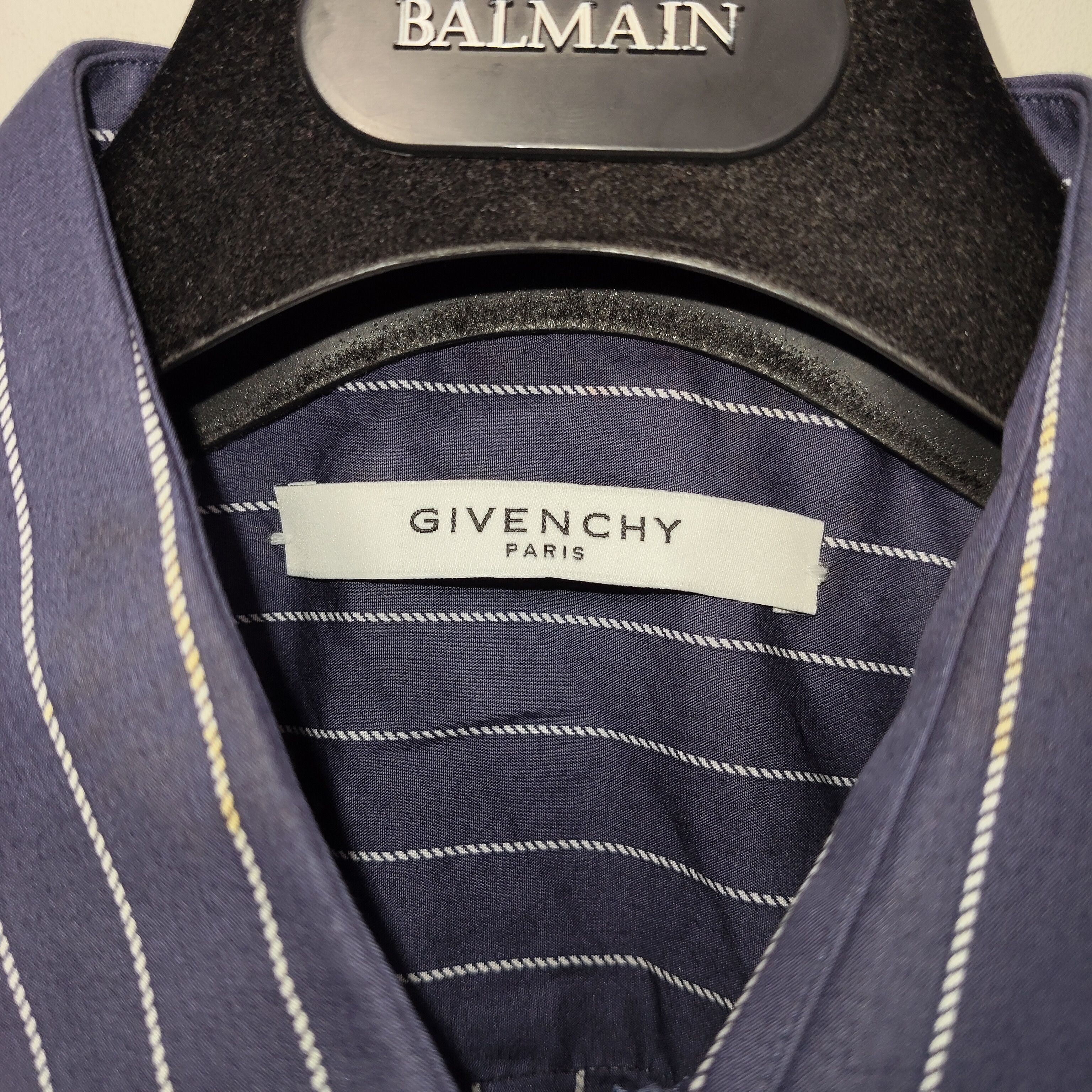 Givenchy Navy stripped shirt Size US M / EU 48-50 / 2 - 3 Thumbnail