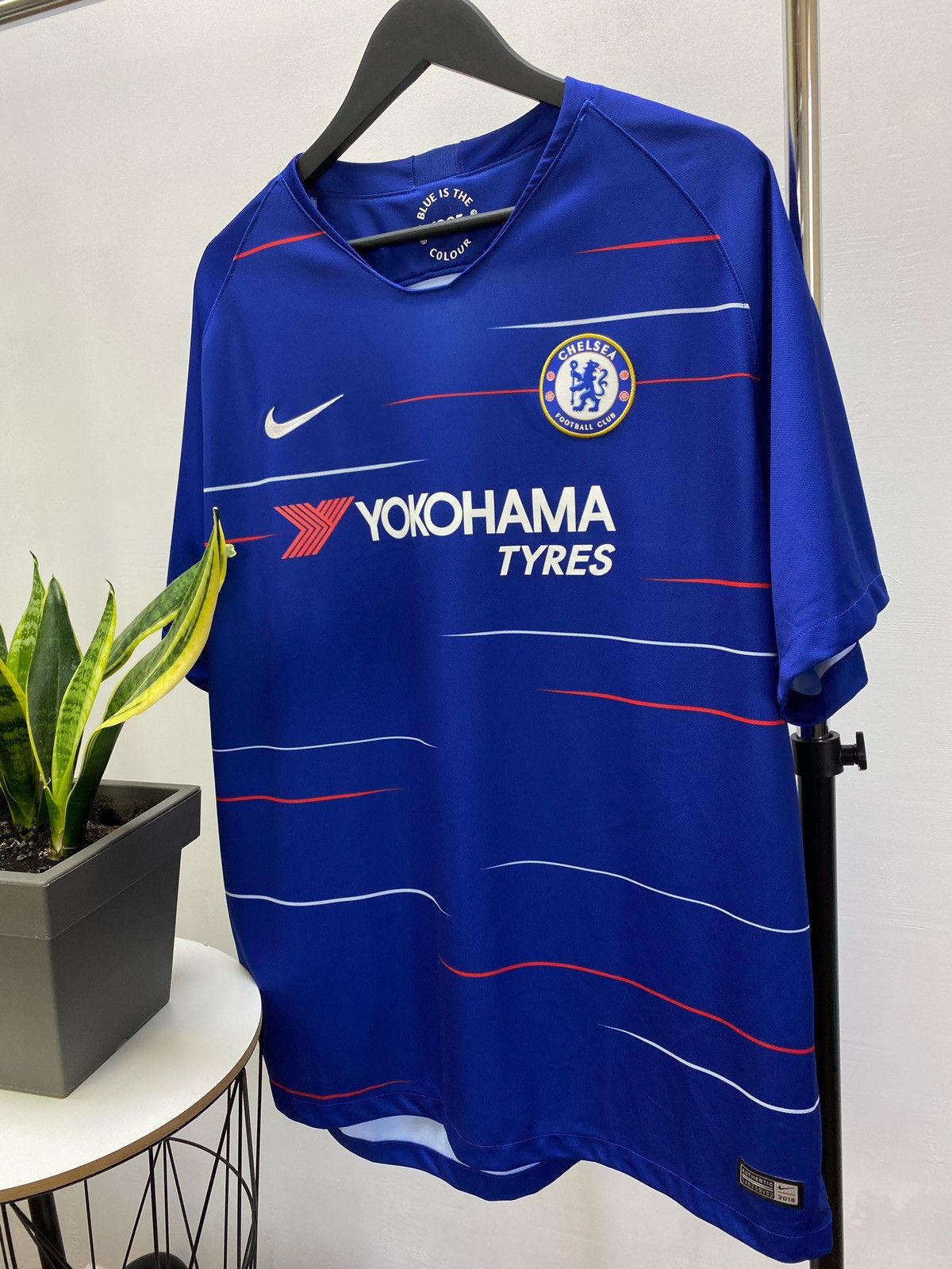 Chelsea Soccer × Vintage CHELSEA HOME 2018 2019 FOOTBALL SHIRT SOCCER JERSEY NIKE Size US XXL / EU 58 / 5 - 2 Thumbnail