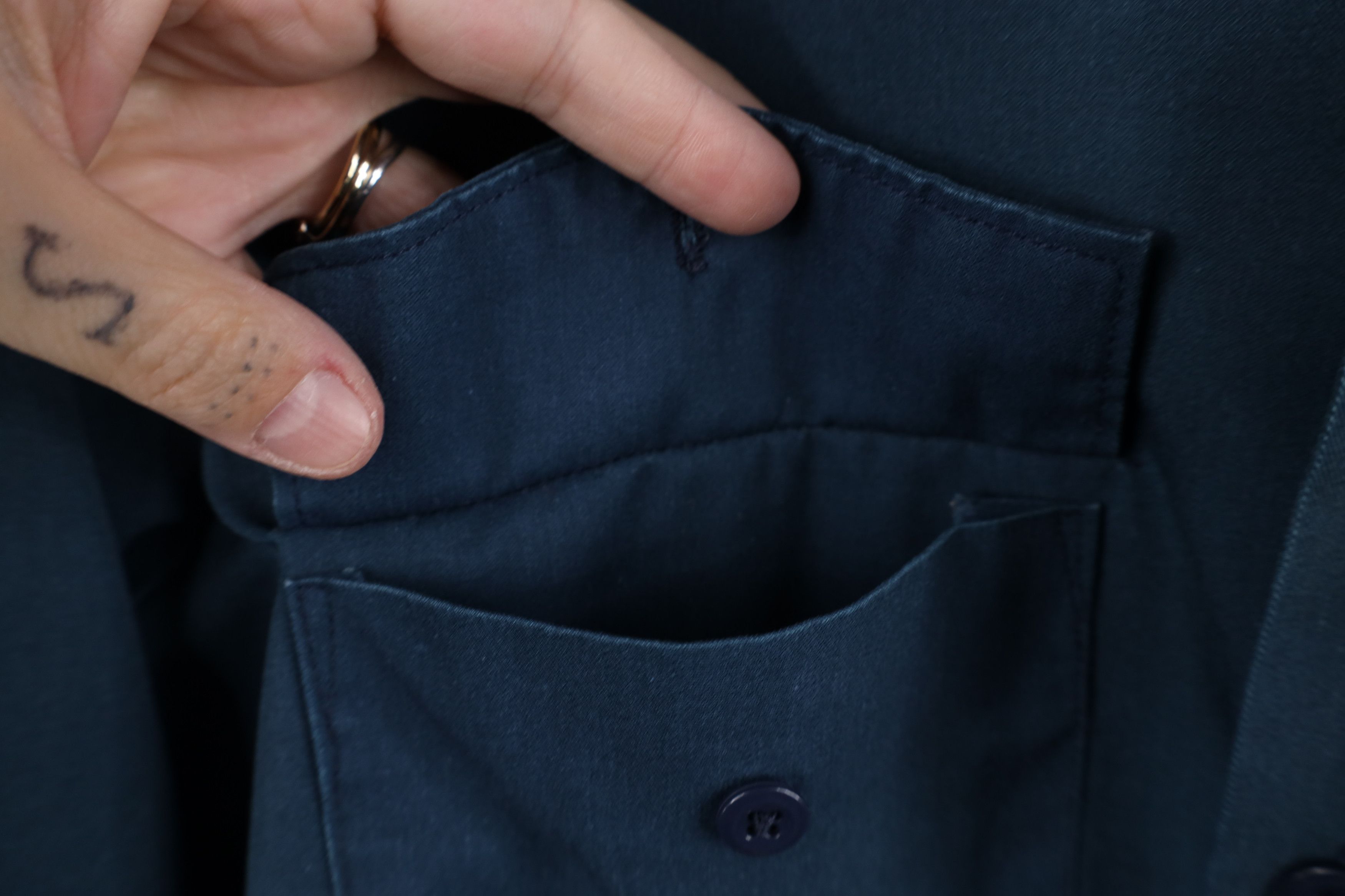 Dickies Vintage 90s Dickies Workwear Mechanic Button Shirt USA Size US M / EU 48-50 / 2 - 10 Thumbnail