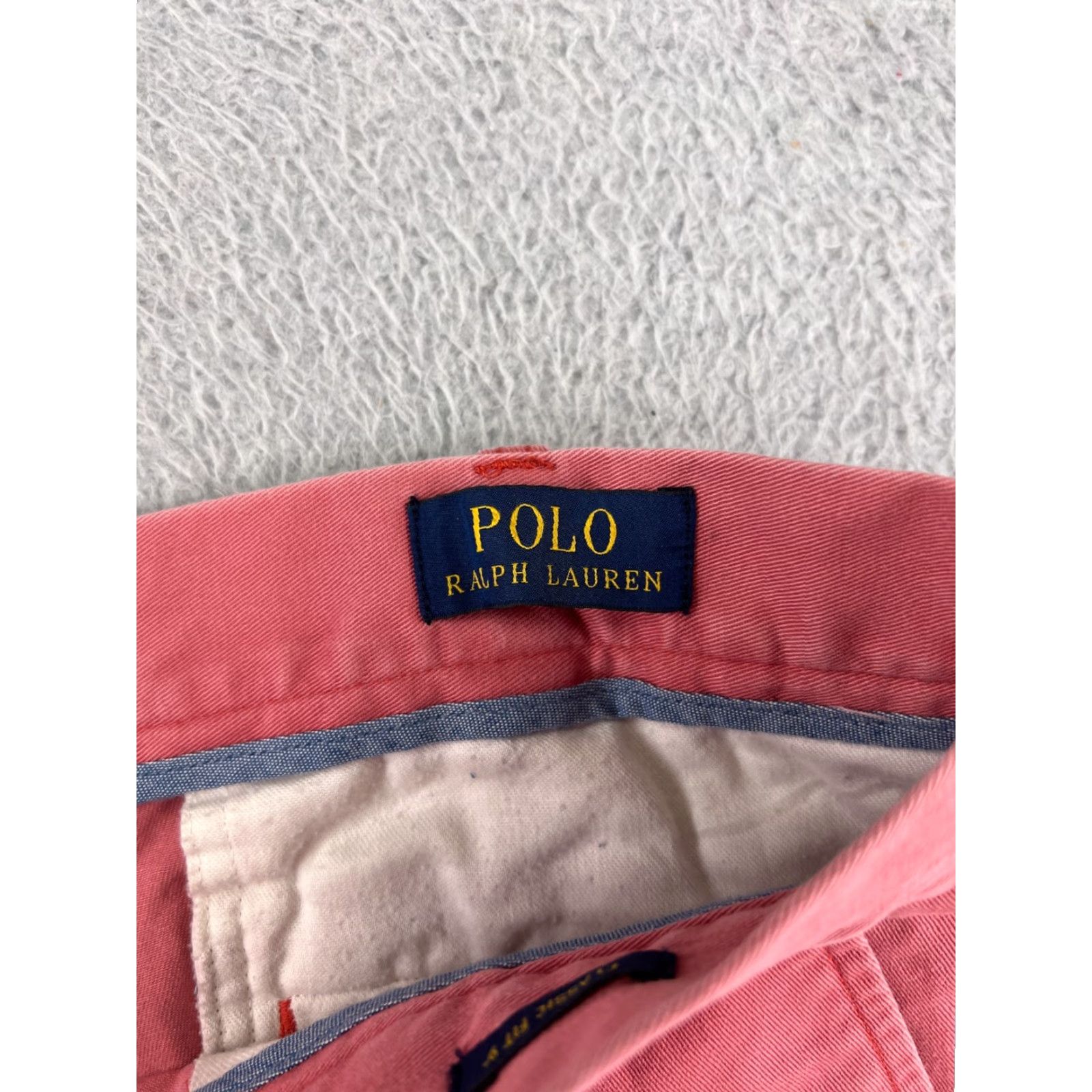 Polo Ralph Lauren Polo Ralph Lauren Shorts Men 36 Pink Cotton Twill Zip Fly Pockets Chino Regular Rise Mid Solid Size US M / EU 48-50 / 2 - 4 Thumbnail