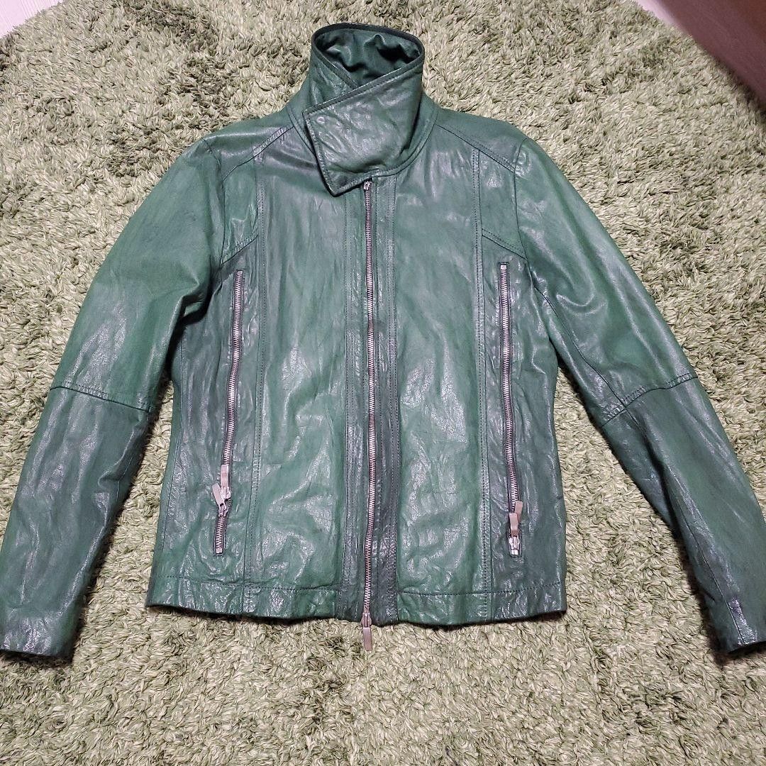 Other Harlem Rounge Japan Bison Green Leather Jacket SUPER RARE Size US M / EU 48-50 / 2 - 1 Thumbnail