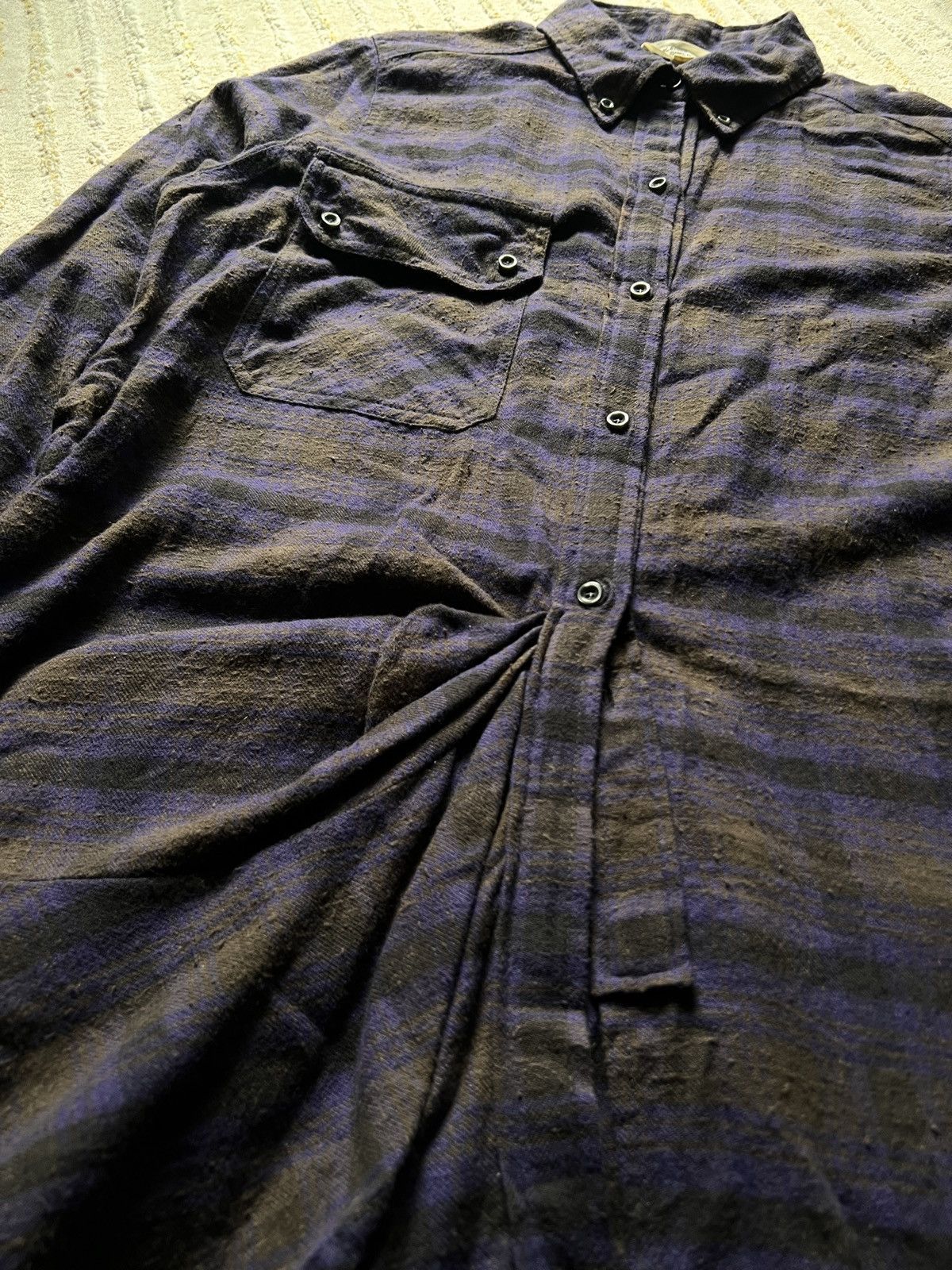 Isabel Marant × Isabel Marant Etoile Isabel Marant Etoile Checked Cotton Long Dress Shirt Size S / US 4 / IT 40 - 5 Thumbnail