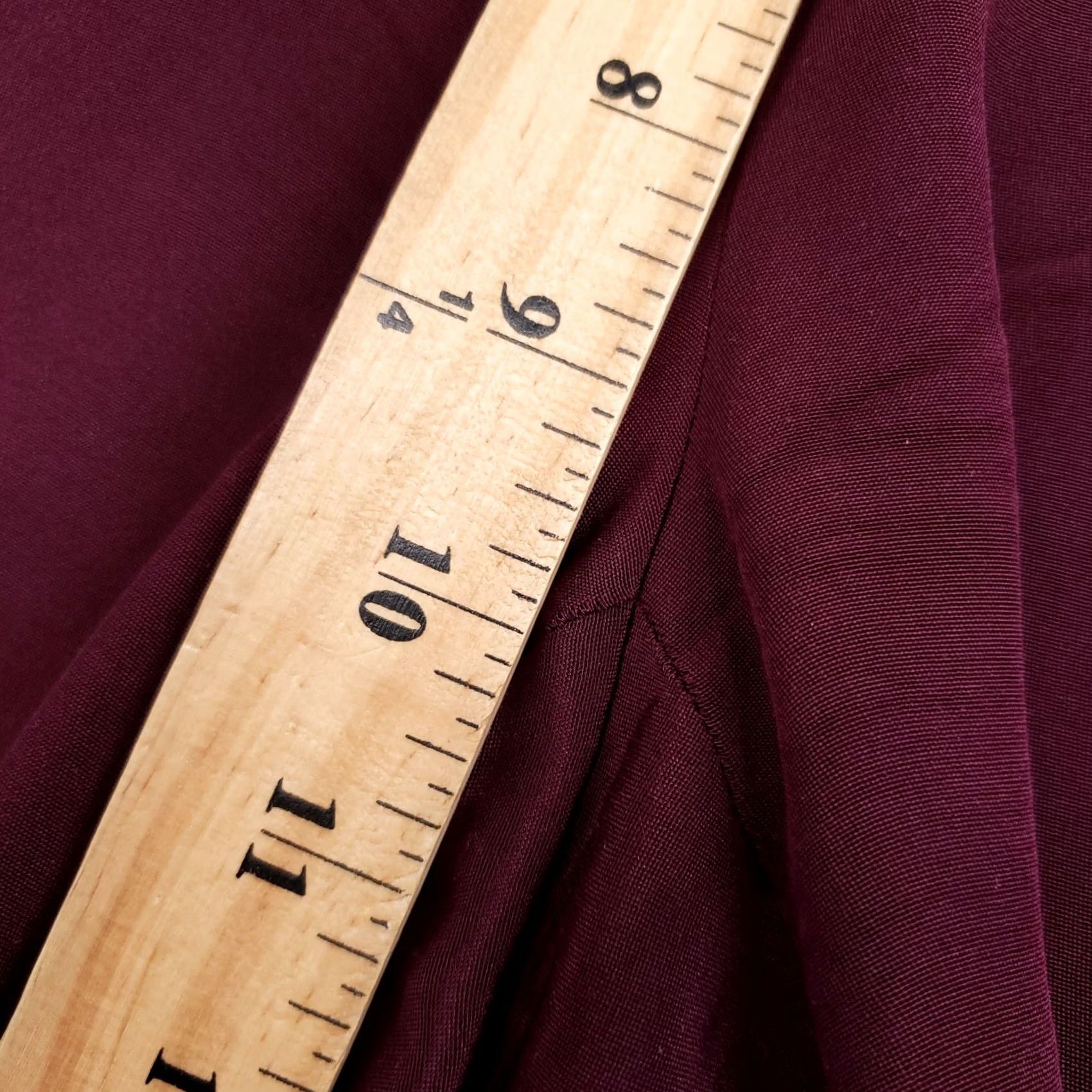 Eileen Fisher Eileen Fisher Pants Womens S Red Wide-Leg Mid Rise Zip Dress Pants Mens Womens Girls? Size 30" / US 8 / IT 44 - 5 Thumbnail