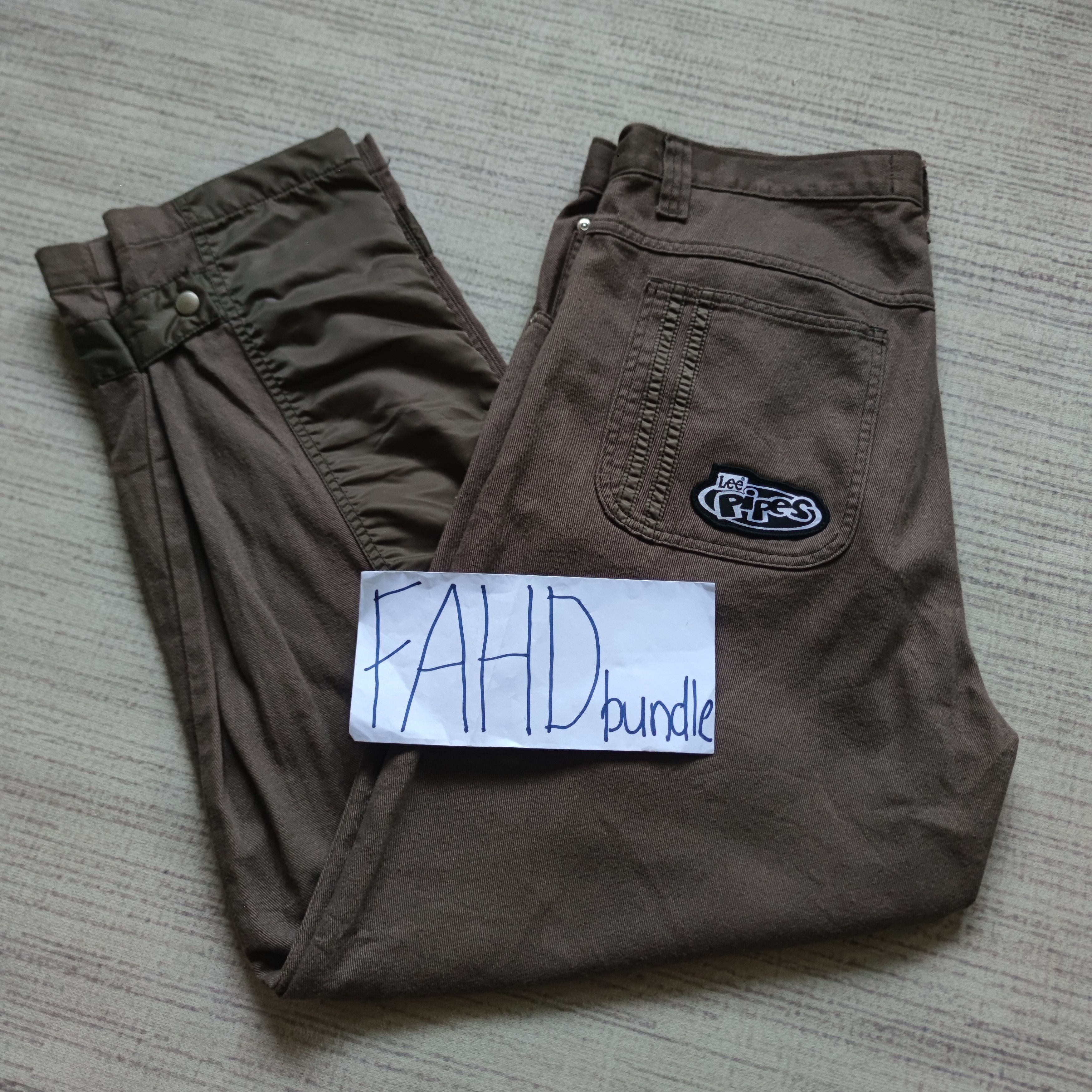 Lee × Vintage VINTAGE LEE PIPES BAGGY Size US 36 / EU 52 - 1 Thumbnail