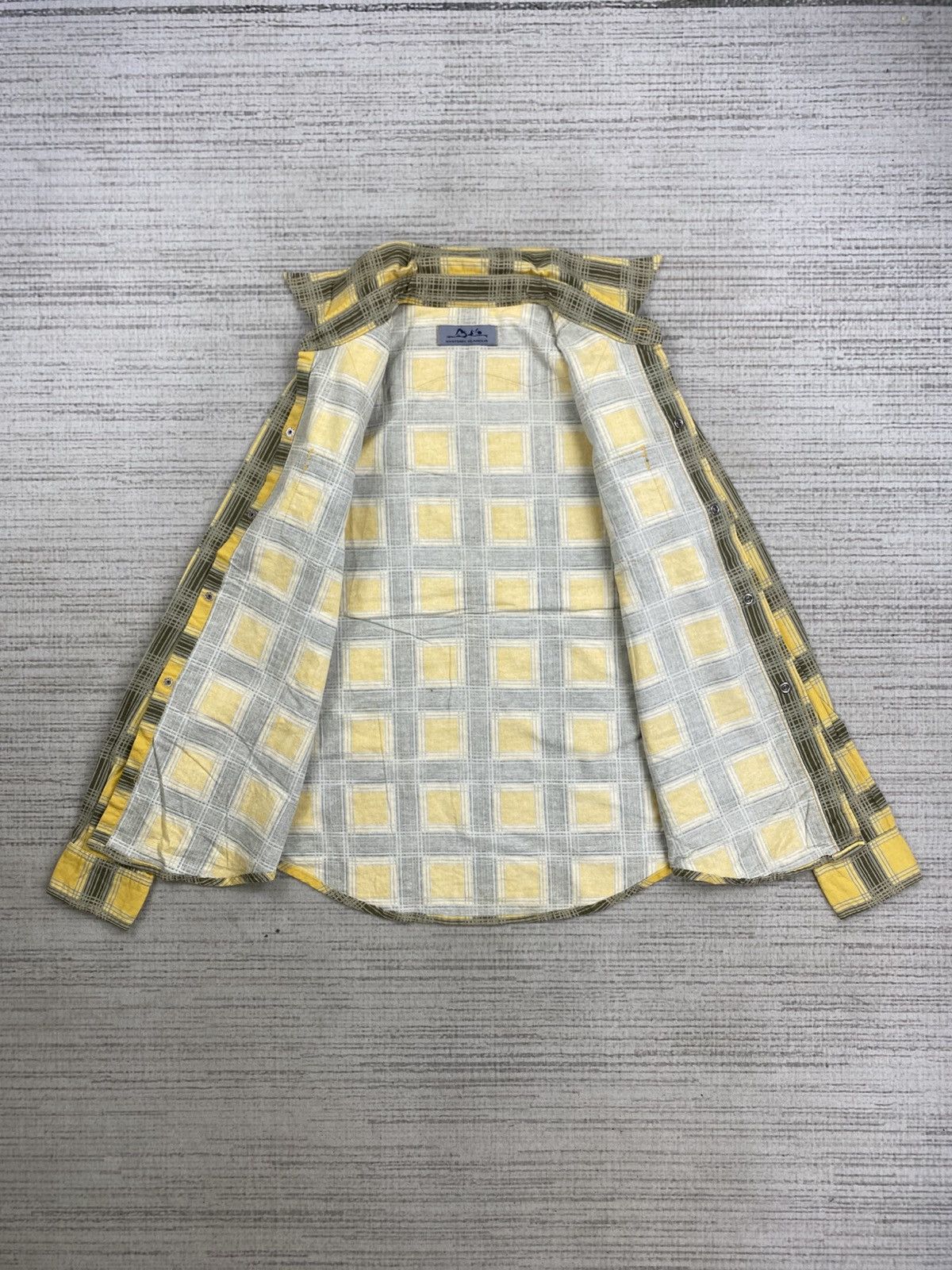 Hysteric Glamour × Japanese Brand × Vintage Vintage Hysteric Yellow Checked Button Ups Shirt Size US S / EU 44-46 / 1 - 6 Thumbnail