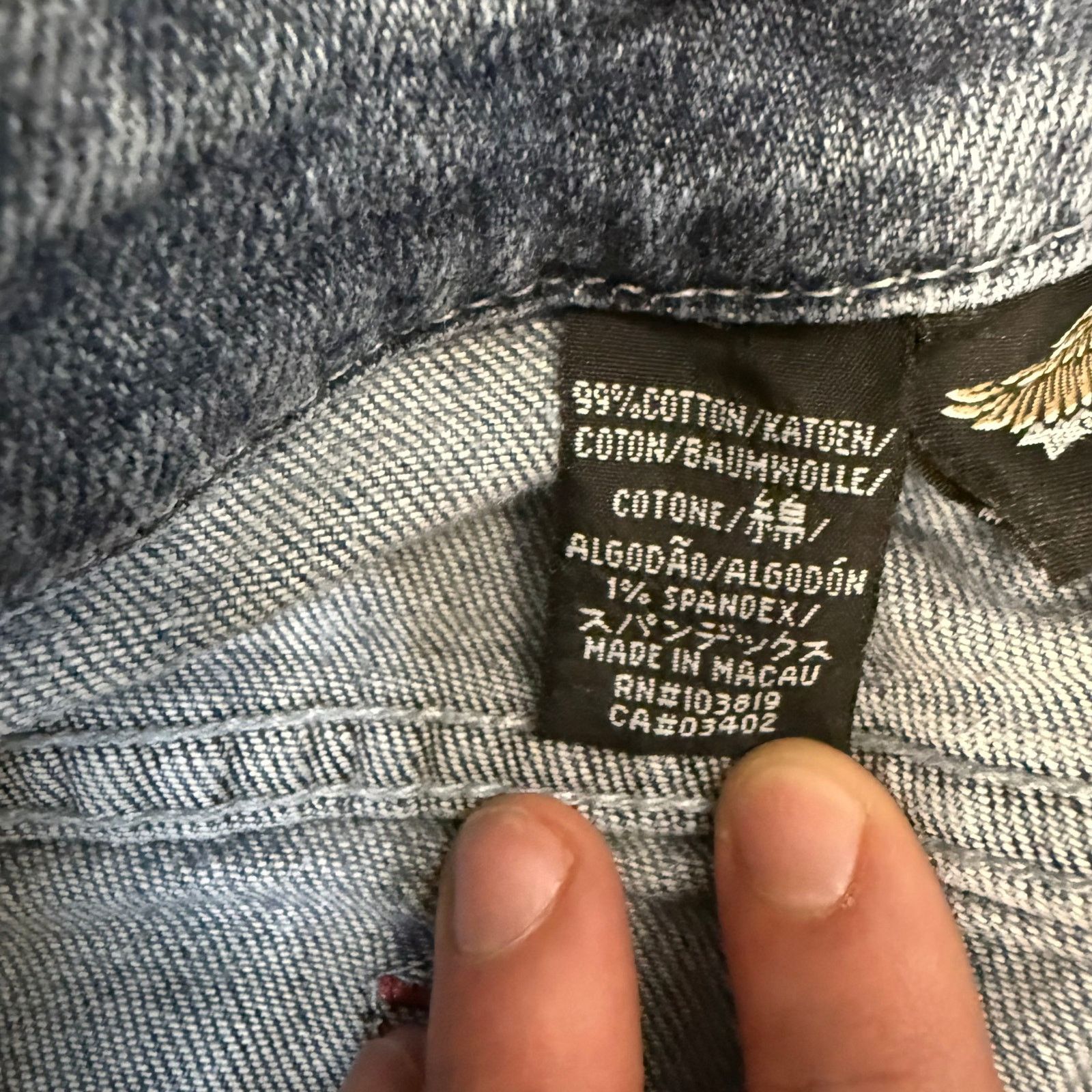 Harley Davidson Harley Davidson Vintage Bootcut Jeans | Women's 14 P Size 36" / US 14 / IT 50 - 4 Thumbnail