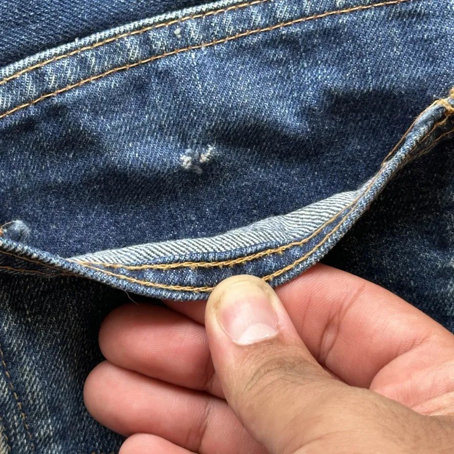 Levi's Vintage 70s Levi's Flared BIG E Orange Tab Denim Jeans Size US 28 / EU 44 - 4 Thumbnail