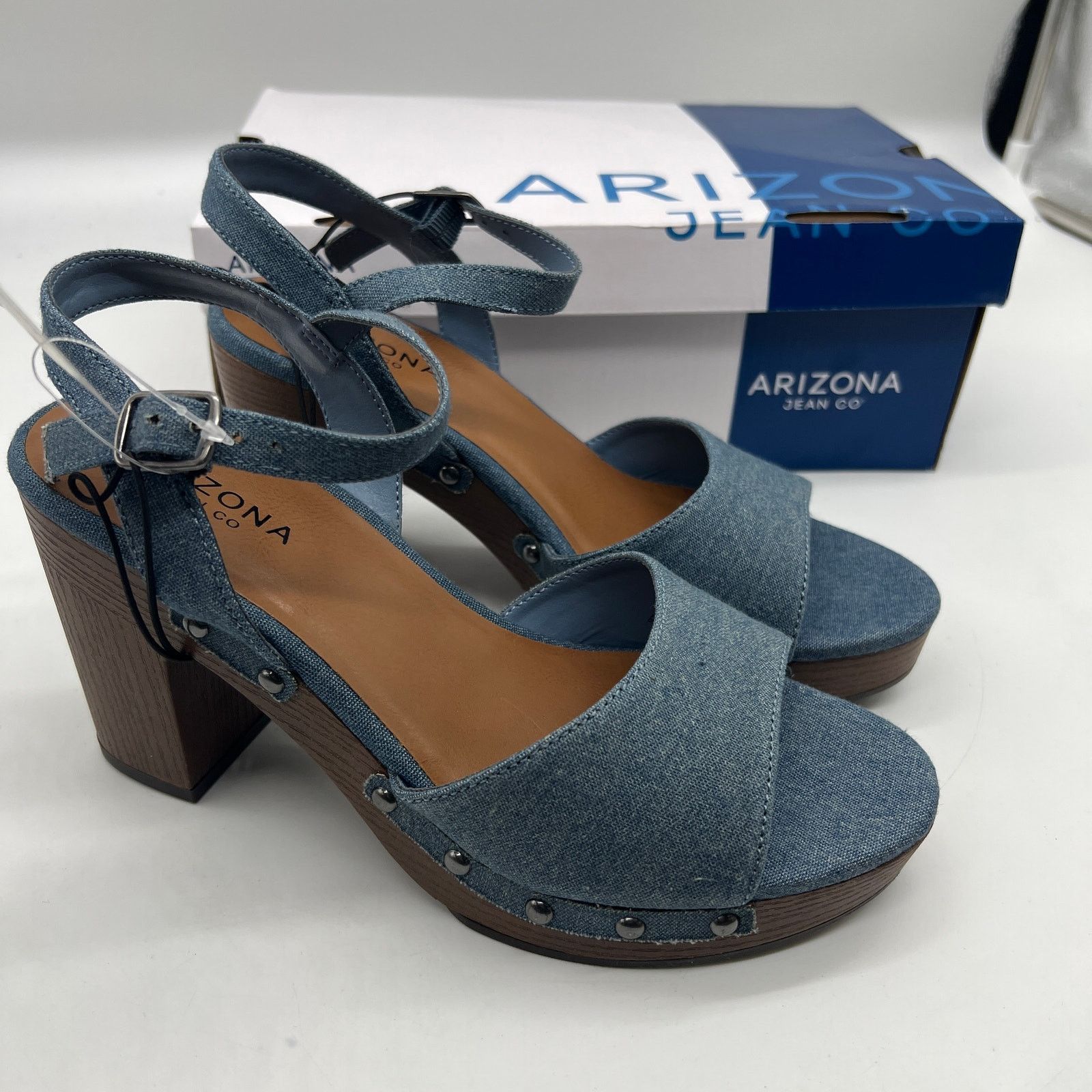 Other Arizona Jean Co Womens Heather Heeled Sandals Size US 7.5 / IT 37.5 - 1 Thumbnail