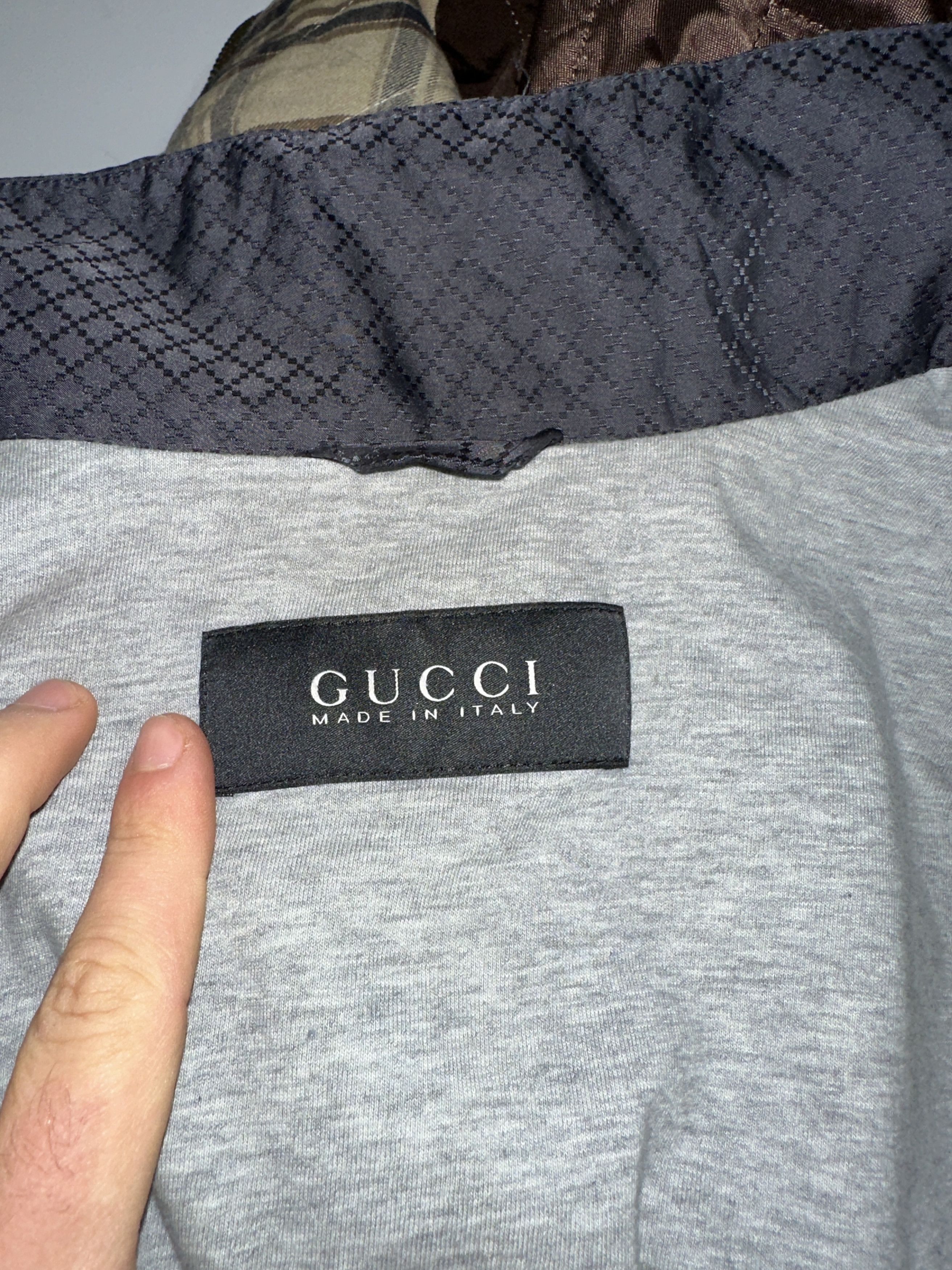 Gucci Gucci Luxury Light Jacket Bomber Hooded Check Size 46 S Size US S / EU 44-46 / 1 - 13 Thumbnail