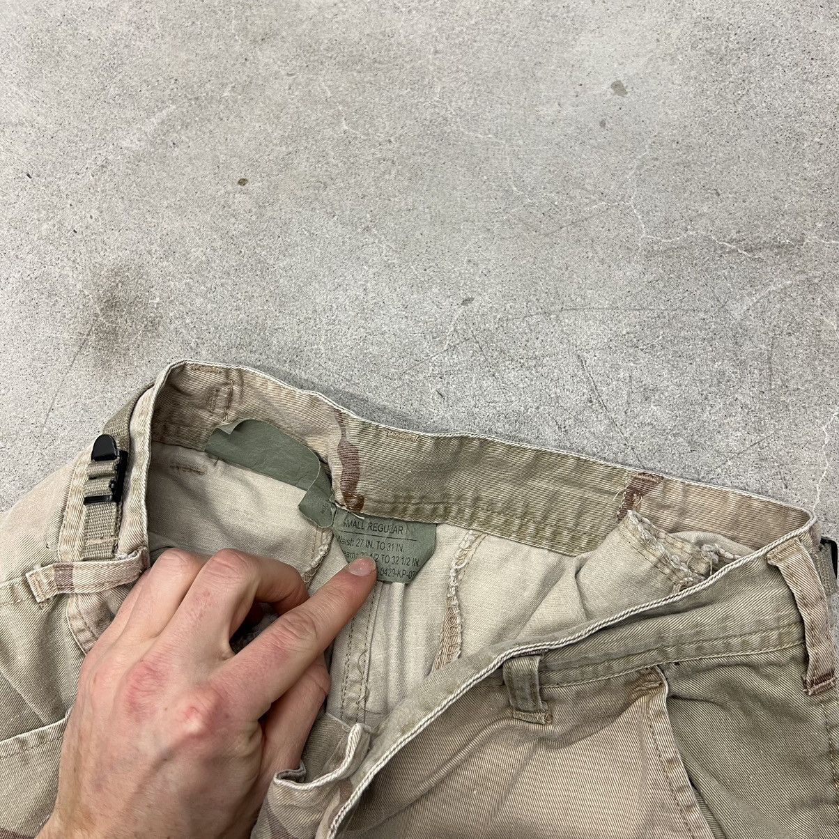 Vintage Vintage military desert Camo double knee cargo loose baggy Size US 31 - 3 Thumbnail