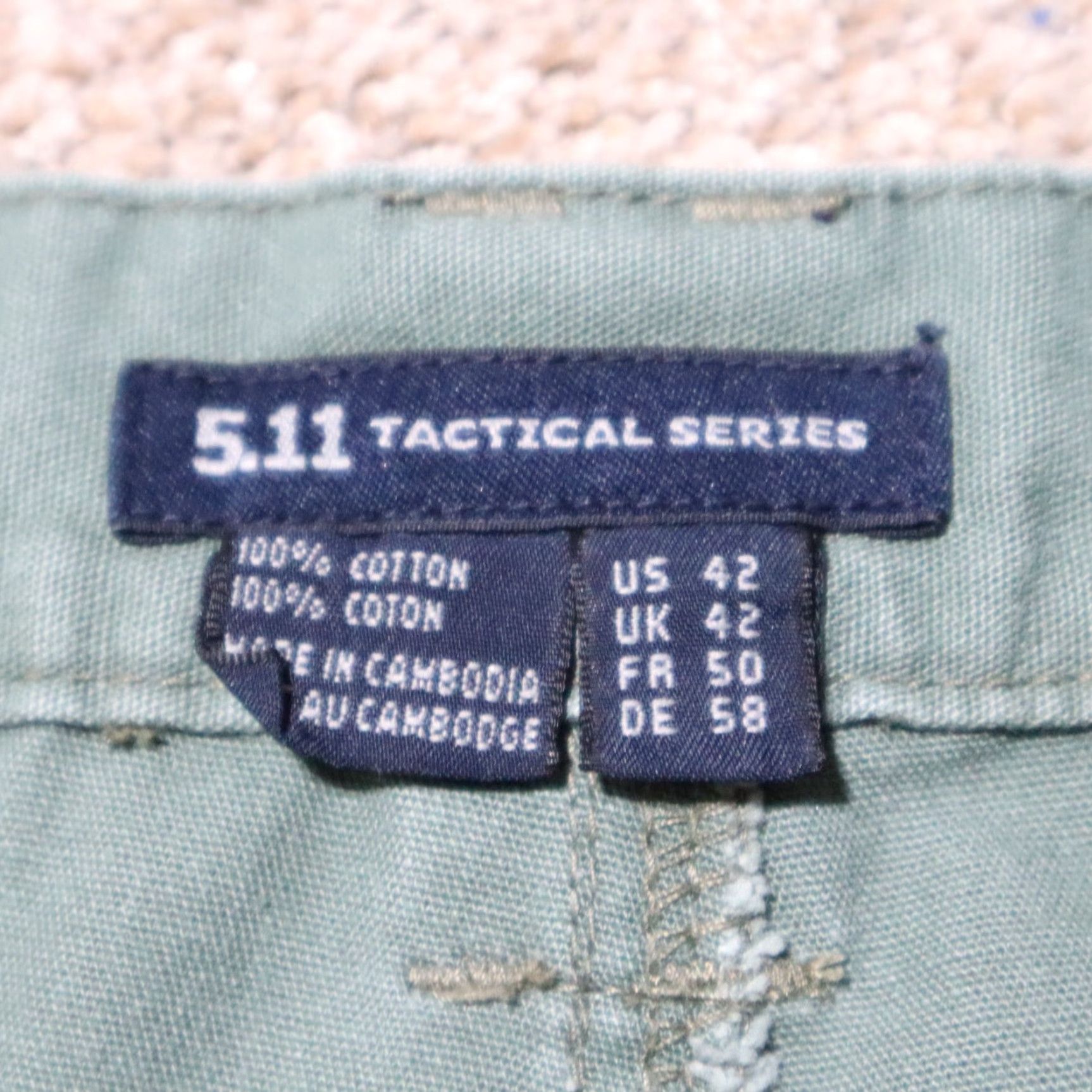 Vintage VINTAGE 5.11 Tactical Shorts Green Cargo Short Mens 42 Cargo Pocket Pockets Regular Cotton Khaki Outdoor 90s? Size US 36 / EU 52 - 3 Thumbnail