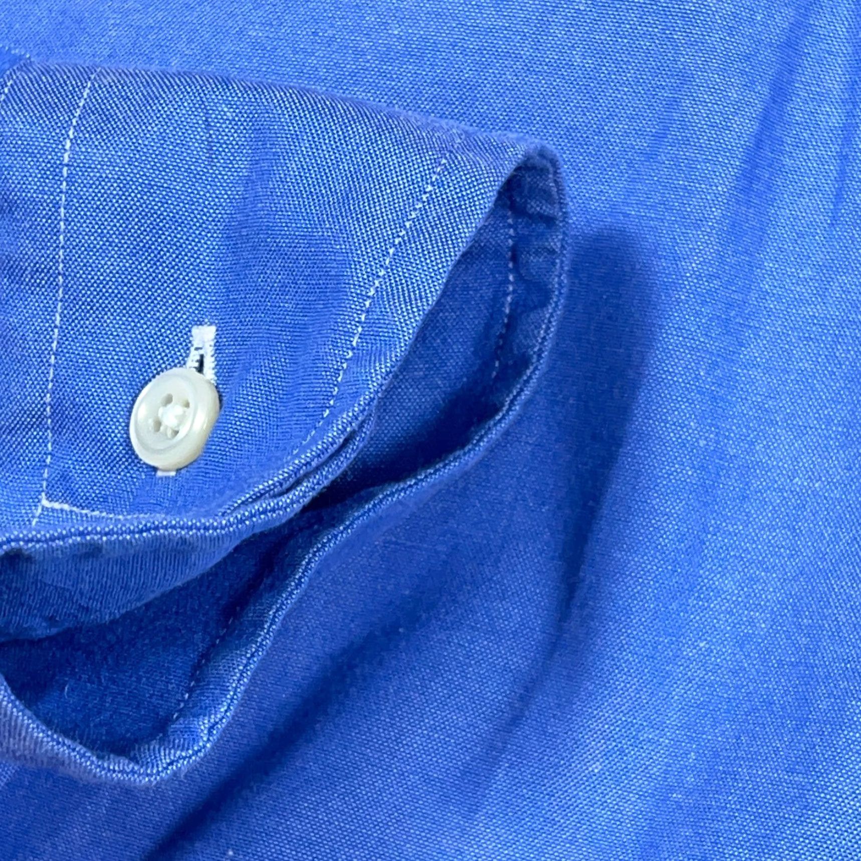 Ralph Lauren Ralph Lauren Shirt Men Large Blue Button Up Yarmouth Pointpin Oxford 16.5 32/33 Button-Front Casual Shirt Mens Blue Cotton Regular Laundry Clothcloth Size US L / EU 52-54 / 3 - 6 Thumbnail