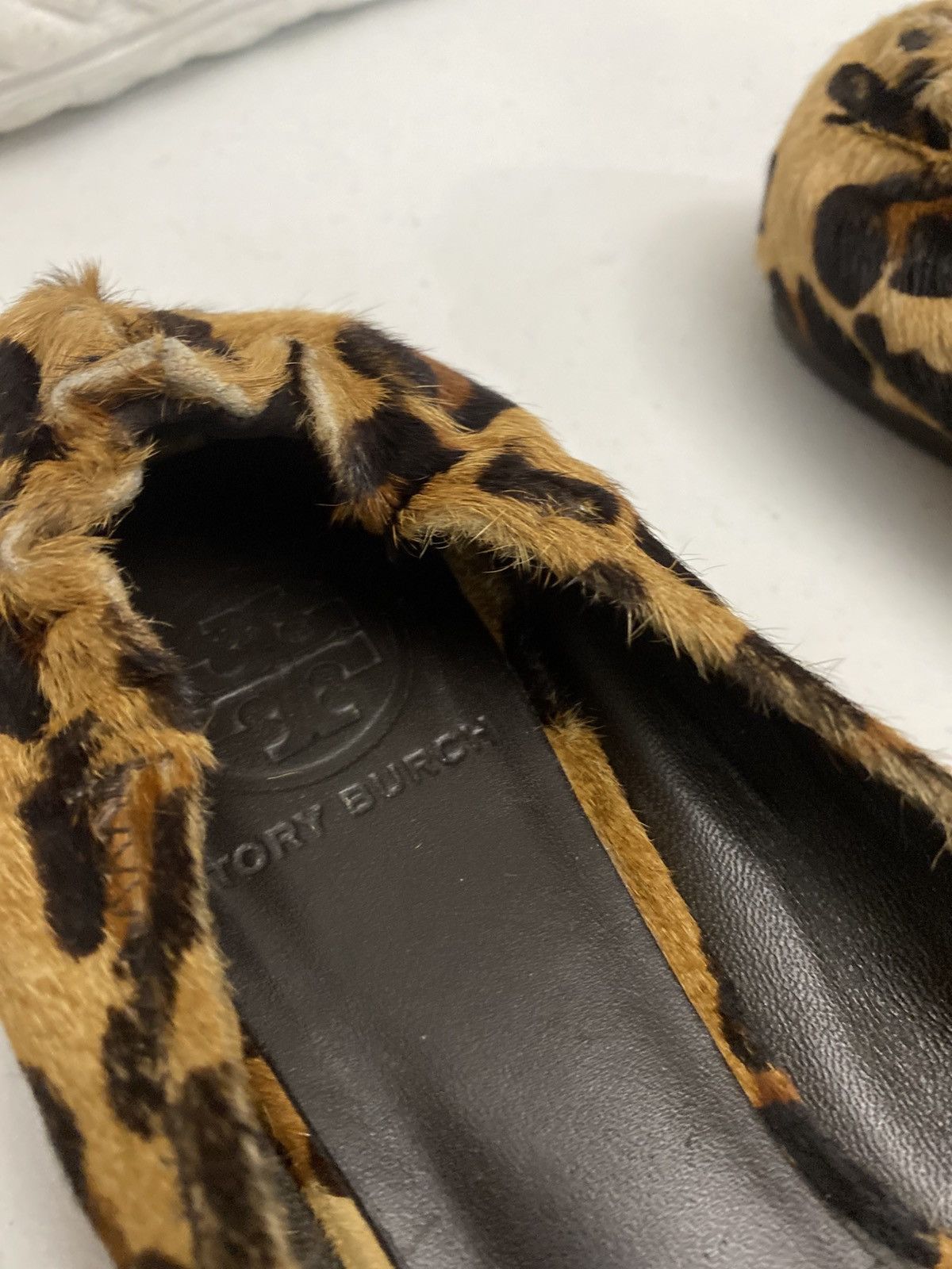Tory Burch Tory Burch Brown Leopard Print Pony Hair Reva Ballet 7.5 US Size US 7.5 / IT 37.5 - 11 Thumbnail