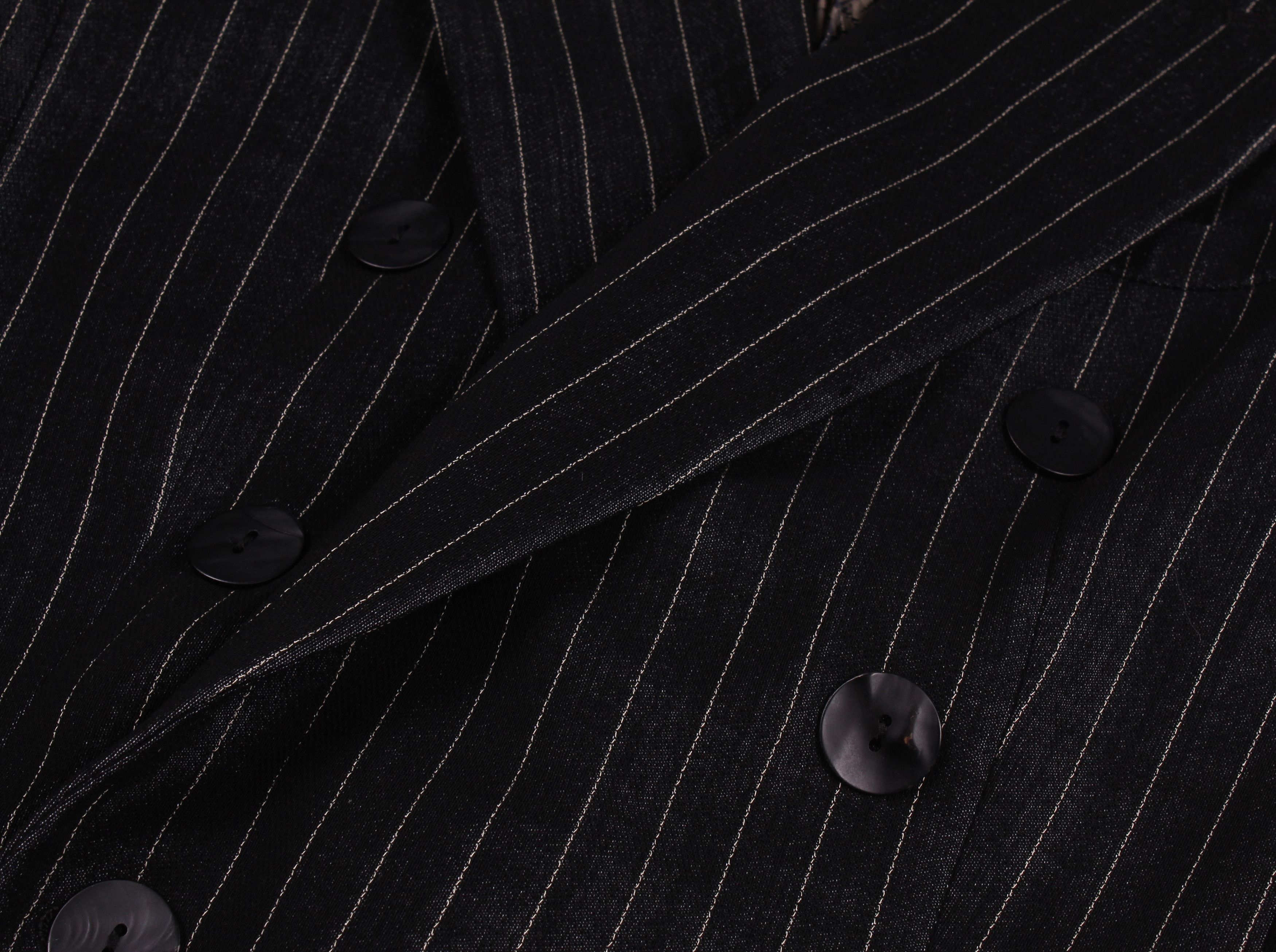 Jean Paul Gaultier × Vintage Jean Paul Gaultier Classique Vintage Striped Stunning Blazer Size M / US 6-8 / IT 42-44 - 6 Thumbnail