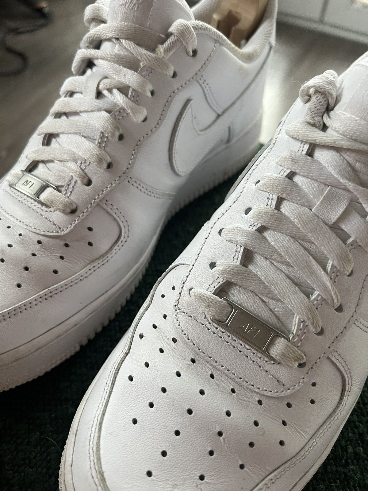 Nike Nike Air Force 1 Triple White AR Leather Sneakers Size US 9 / EU 42 - 9 Thumbnail