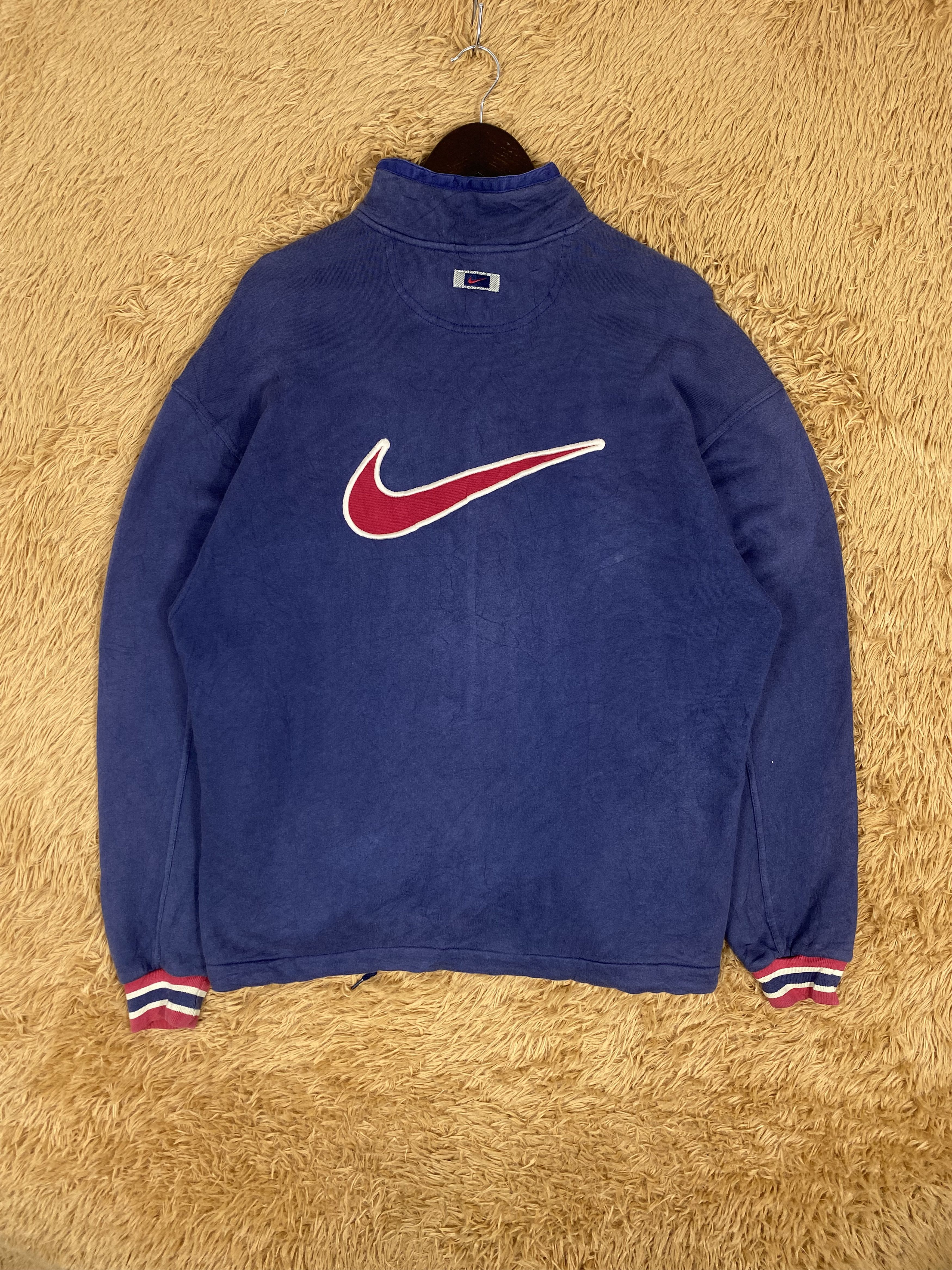 Nike Vintage Nike Swoosh Zipper Sweaters PS0067 Size US M / EU 48-50 / 2 - 1 Thumbnail