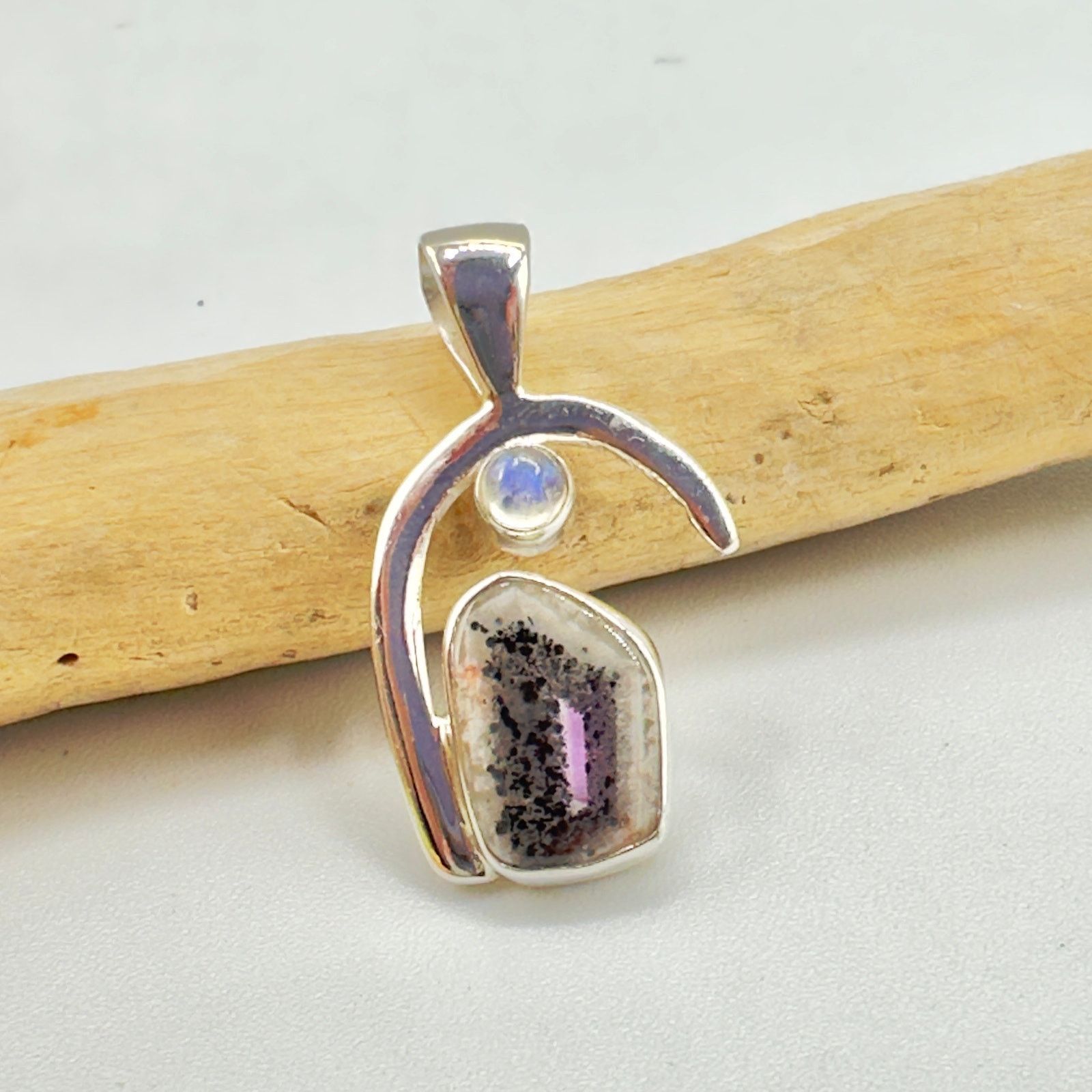 The Unbranded Brand Super Amethyst & Moonstone Sterling Silver Pendant Size ONE SIZE - 4 Thumbnail